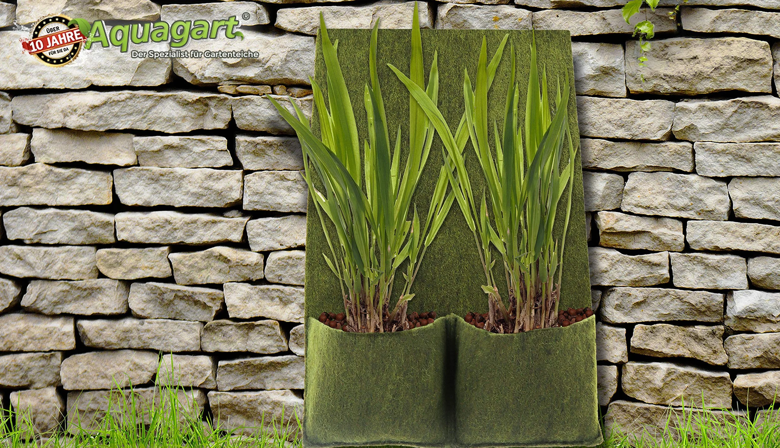 Aquagart tapis de rive de bassin 100 cm x 60 cm sacs de plantes PP