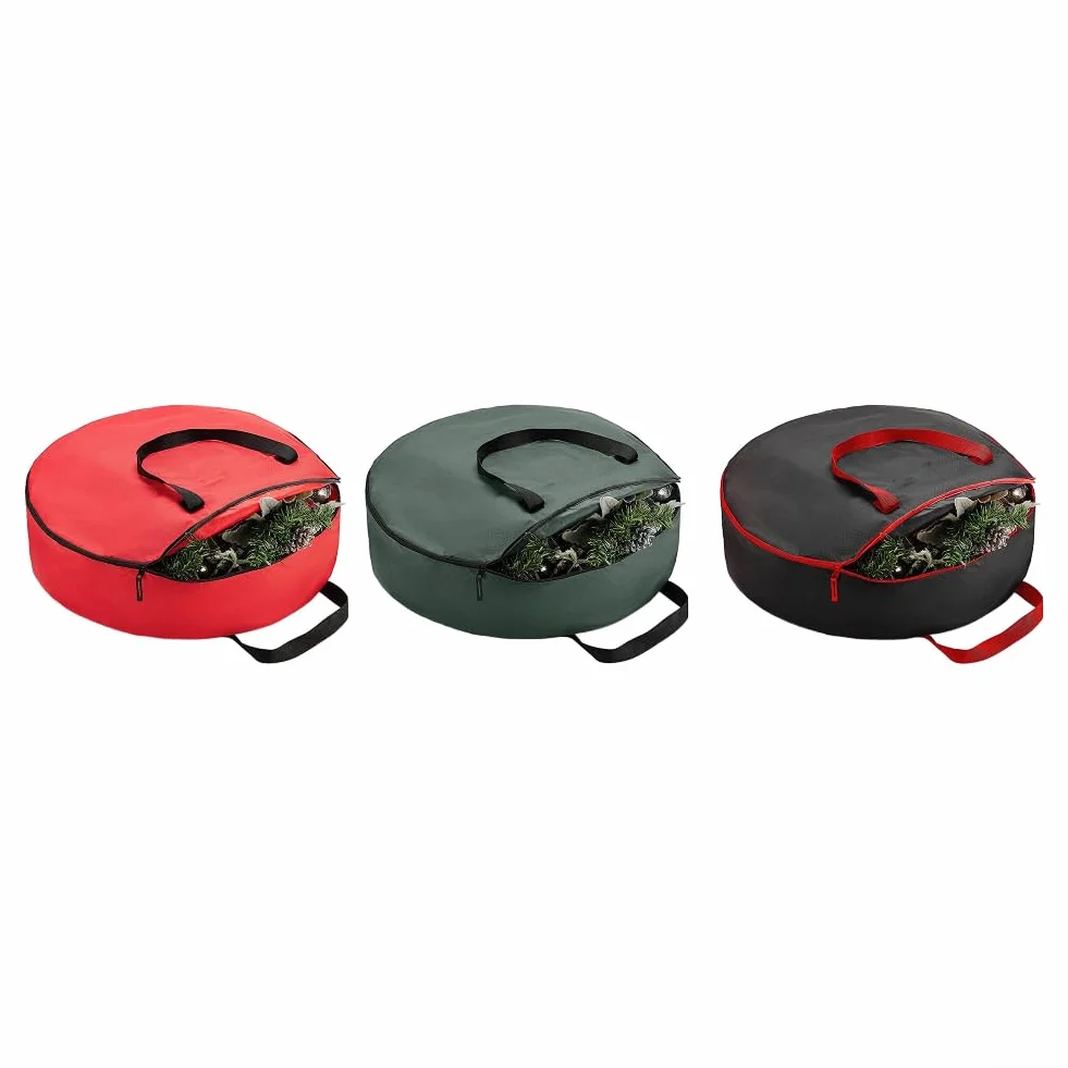 Sac de rangement de Noël étanche poussière pliable 76 cm vert