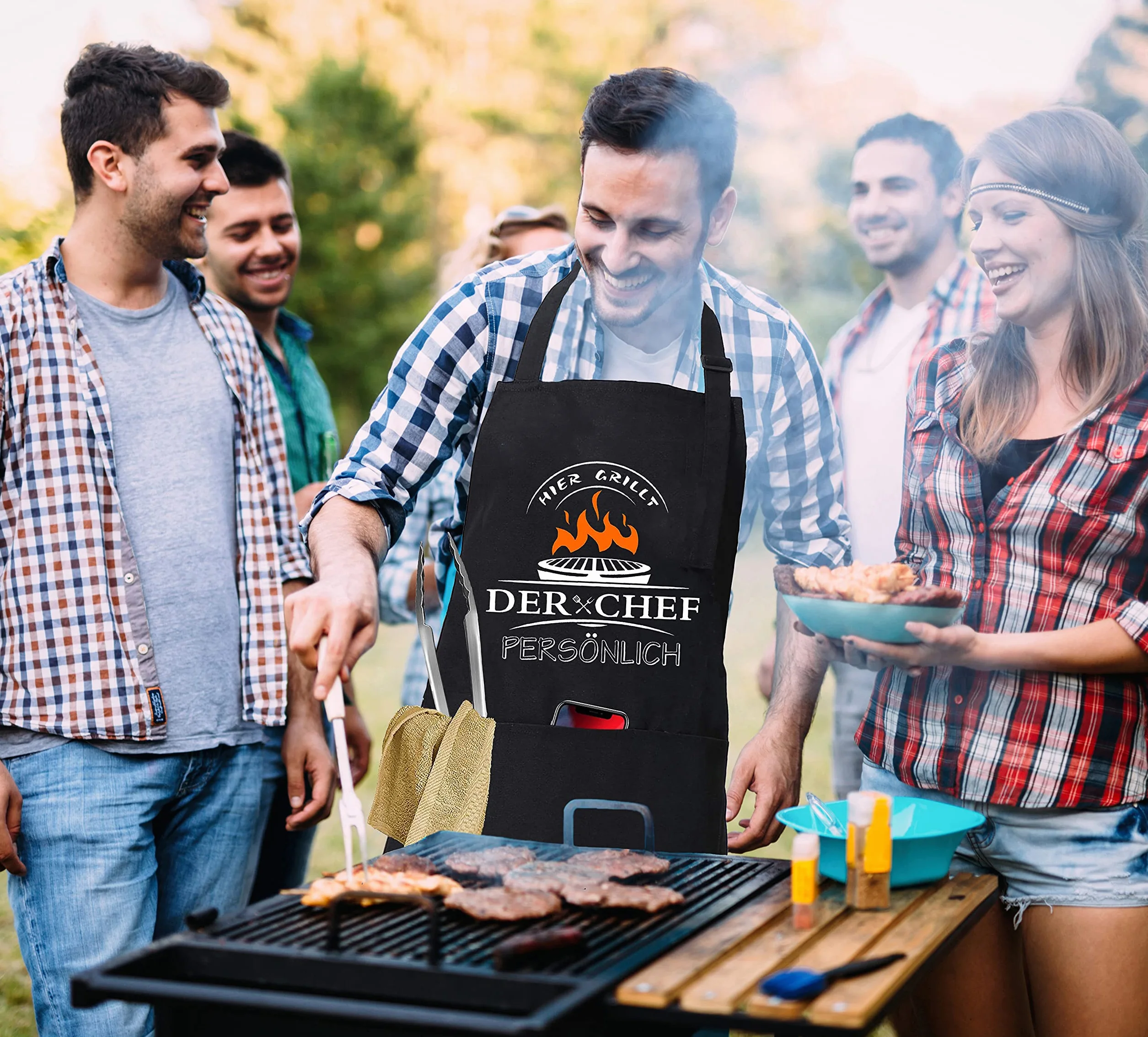 MUJUZE Accessoires Barbecue Cadeau Kit Ustensiles Barbecue en Acier Inoxydable Très épais