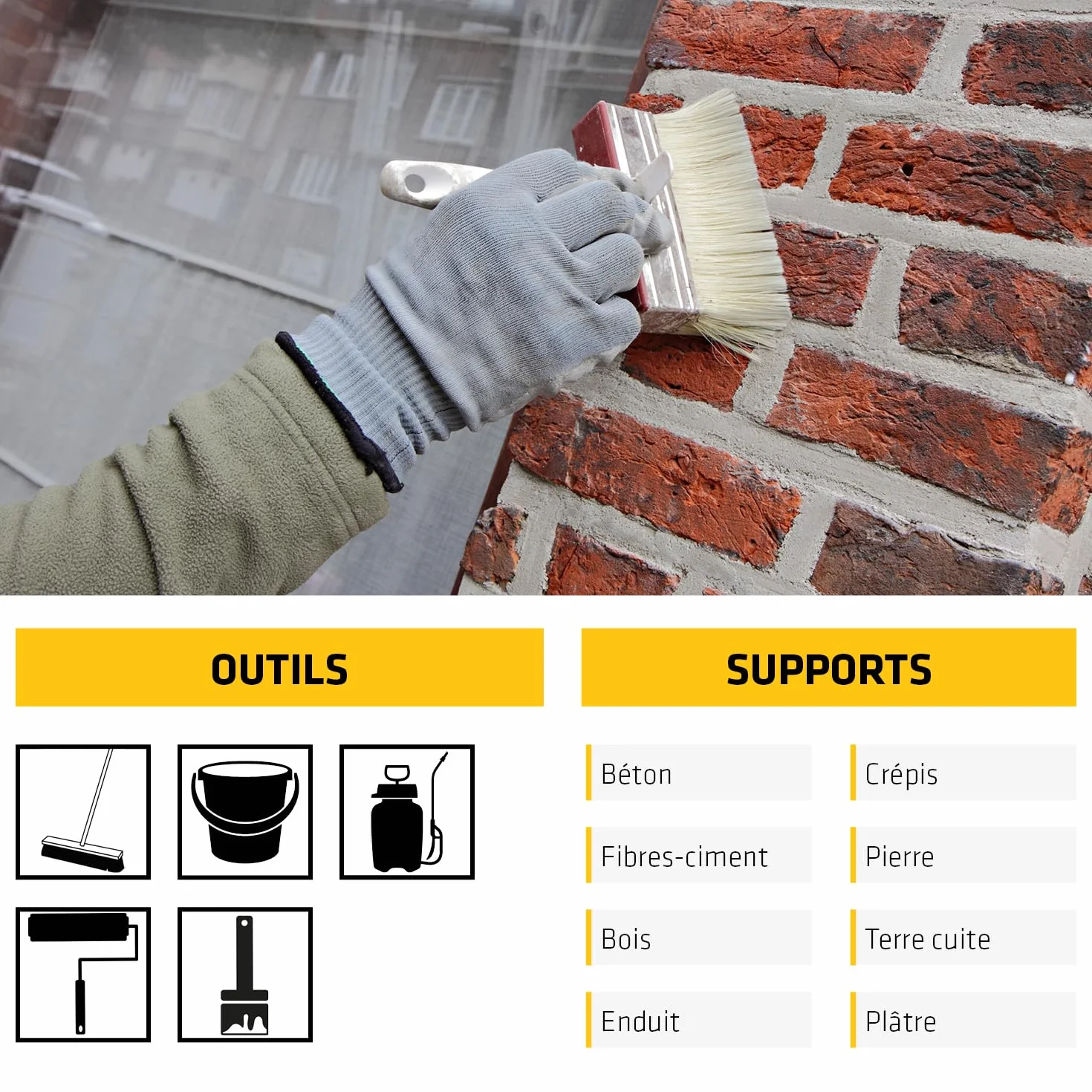 SIKA - Protection hydrofuge façade/mur/toiture et sol - Sikagard 240 Protecteur Tout en 1 - Intérieur et Extérieur - Prêt à l'emploi - Réduit significativement tâches et encrassement des matériaux- 5L