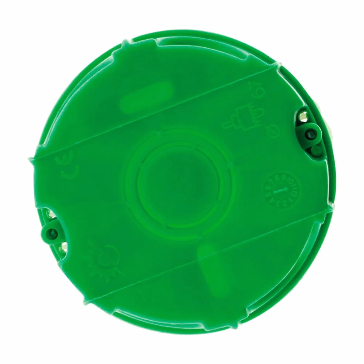 Zenitech Lot 10 boîtes maçonnerie Ø60x40mm - appareillage vis et Griffes - Vert