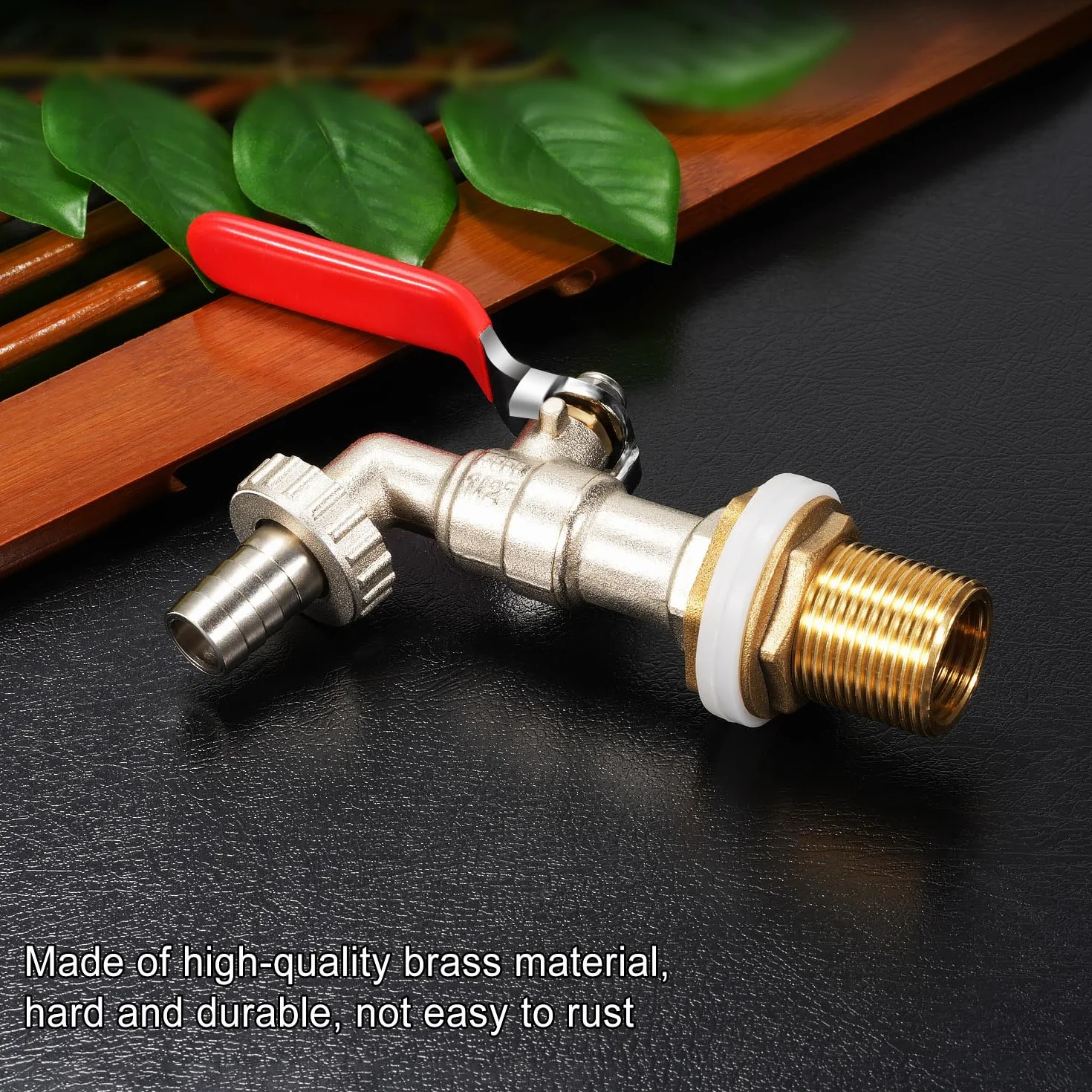 Drado 1/2" Robinet à sphère Laiton extérieur pour récupération d'eau pluie réservoir