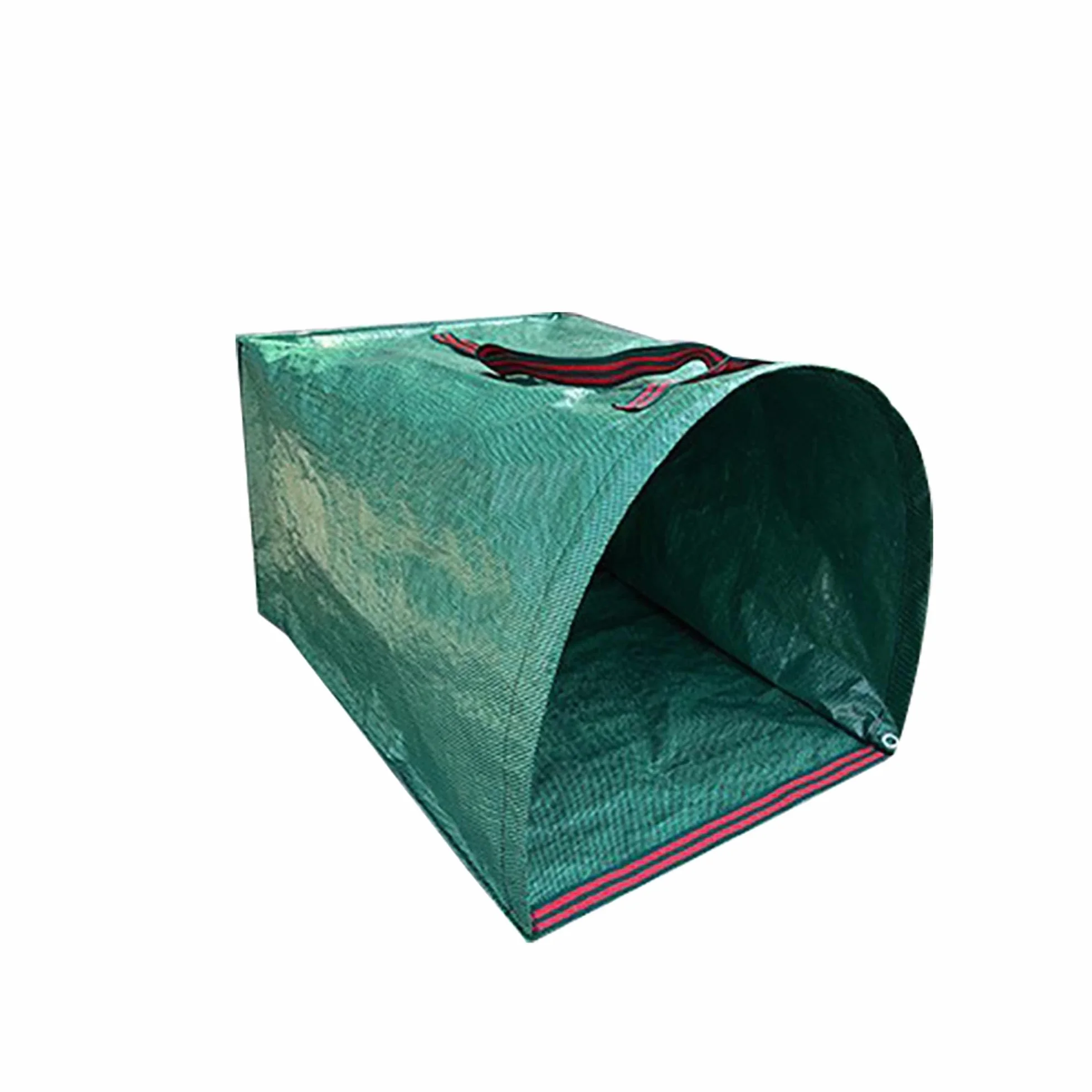 Sac de Jardin Demi-Rond 150 L Polypropylène Pliable Poignées Renforcées Vert