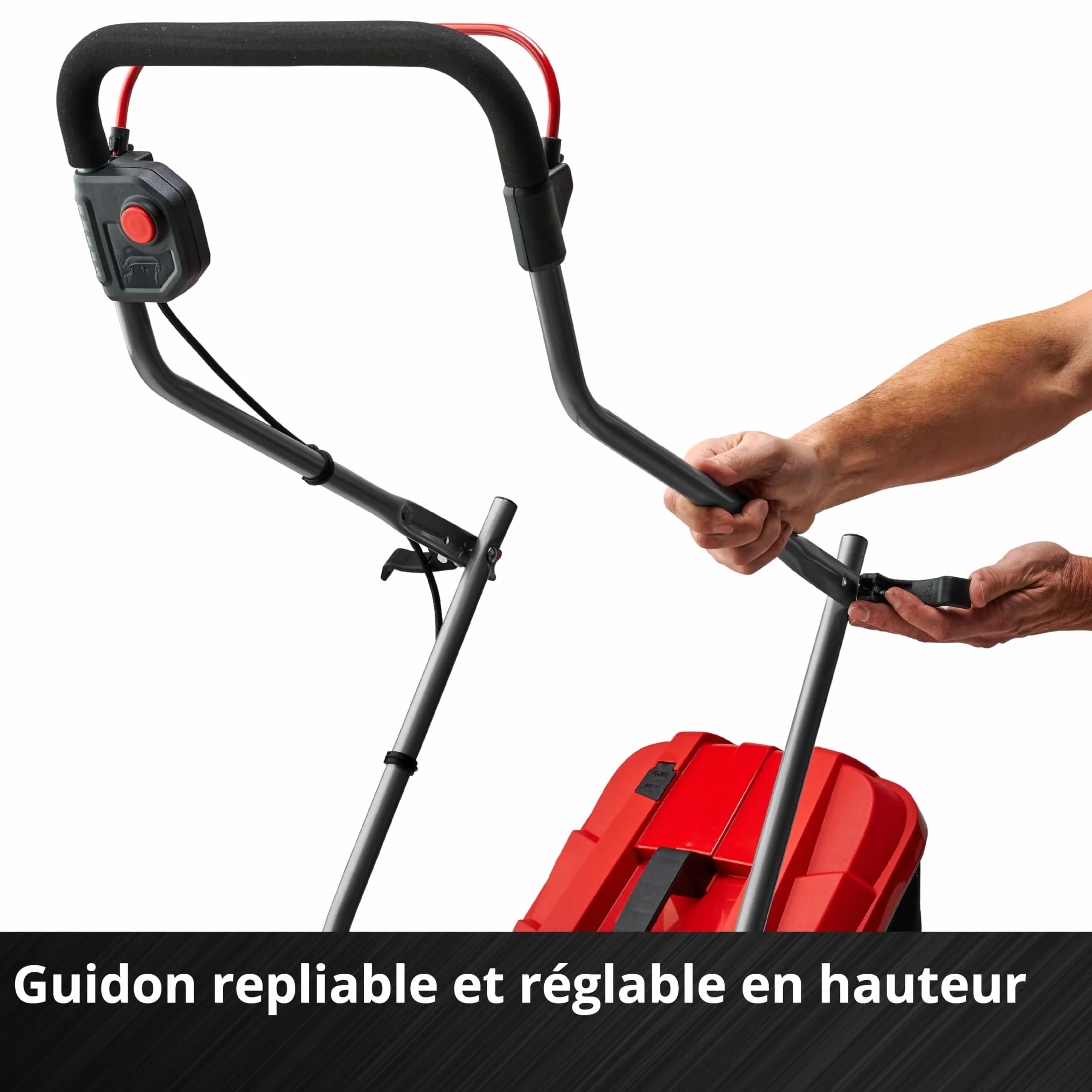 Einhell Tondeuse à Gazon sans Fil GE-CM 18/33 Li Kit Power X-Change 18V Largeur de Coupe 33cm Surface 200 m² Batterie 4,0 Ah