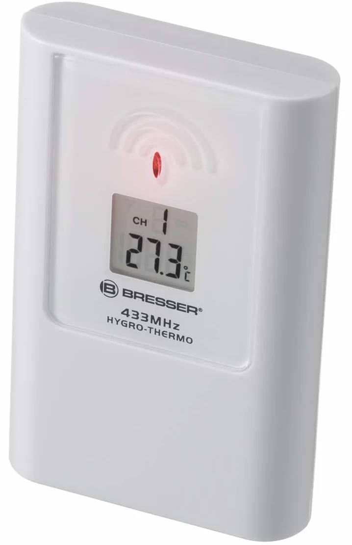 Bresser Station météo sans fil TemeoTrend FSX capteur extérieur prévisions 3 jours alerte gel pression atmosphérique humidité température réveil