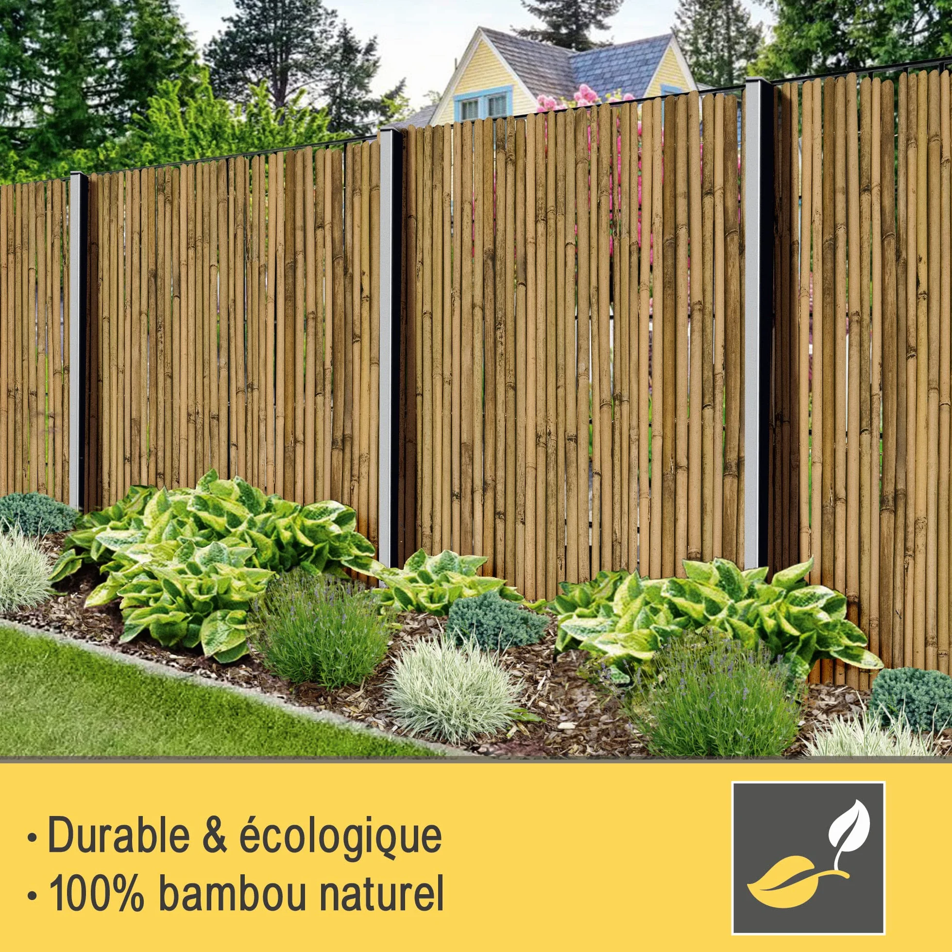 Sol Vision B38 180x250 cm FSC Brise Vue Balcon Jardin Pare Soleil Naturel Robuste