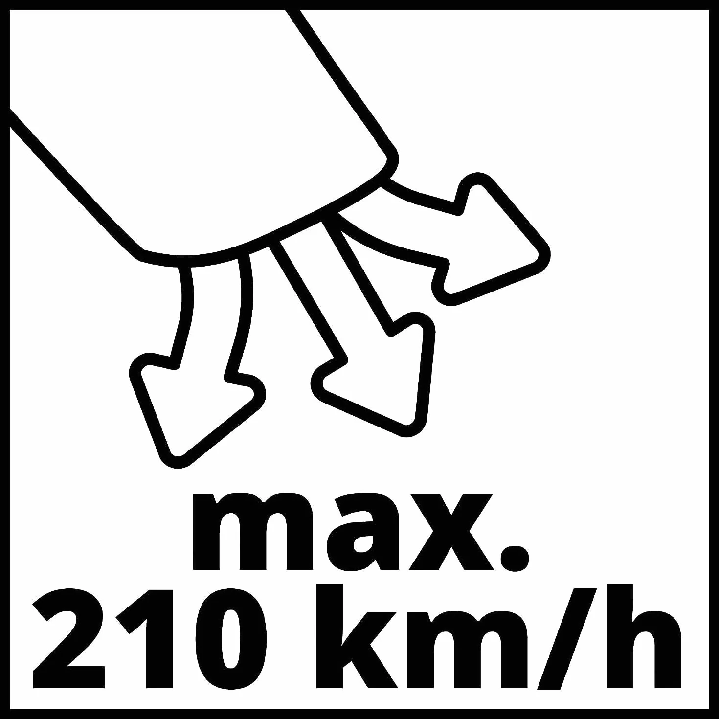 Einhell GE-CL 18 Li E Souffleur sans Fil 18 V 210 km/h Power X-Change Solo