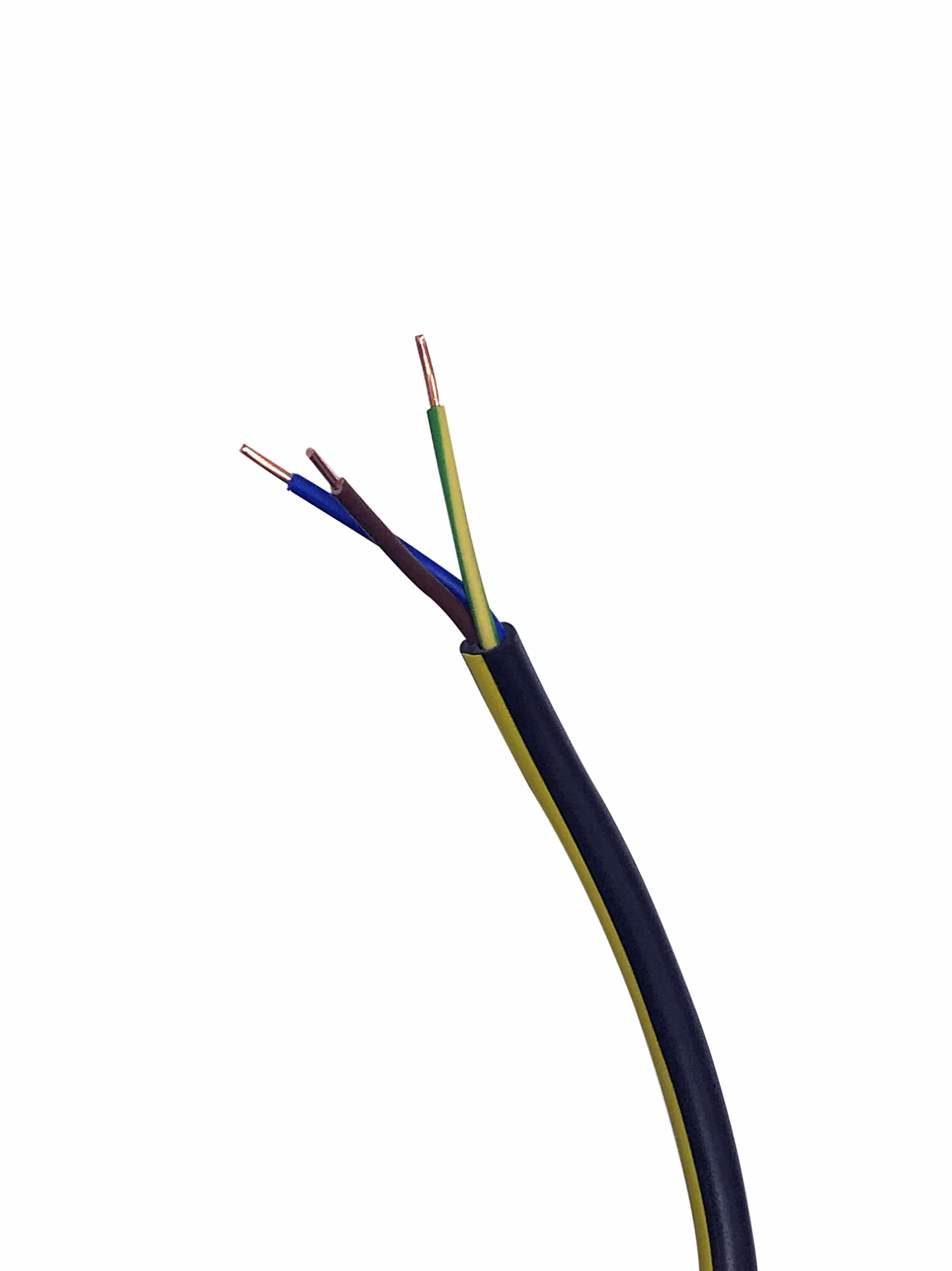 50 m de Câble électrique 3G2.5 / RO2V - intérieur/extérieur - rouleau/couronne de câble noir - longueur au choix 1m, 5m, 10m, 25m, 30m, 50m, 100m… (50m)