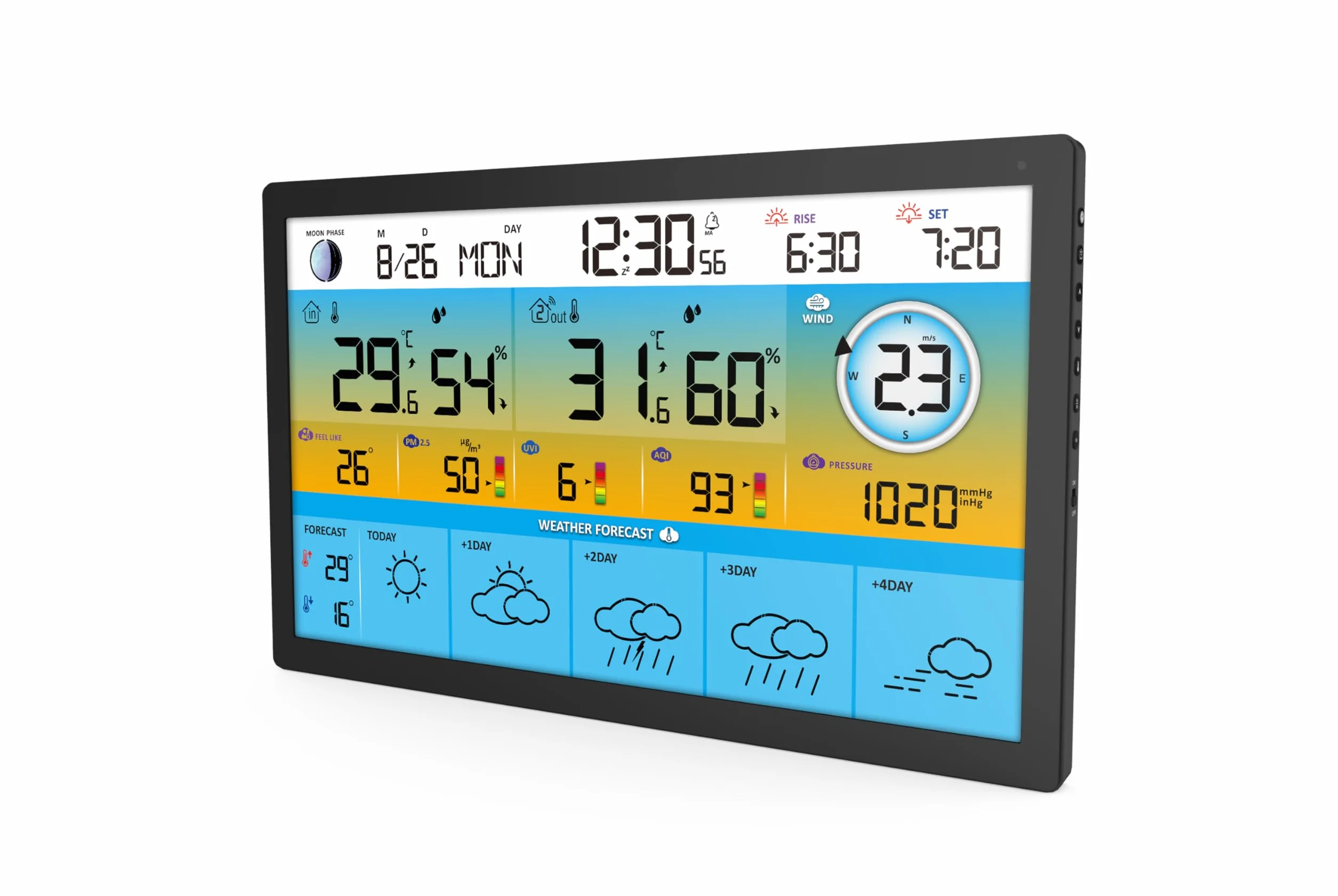 Station météo connectée TUYA SM-056 avec sonde extérieure