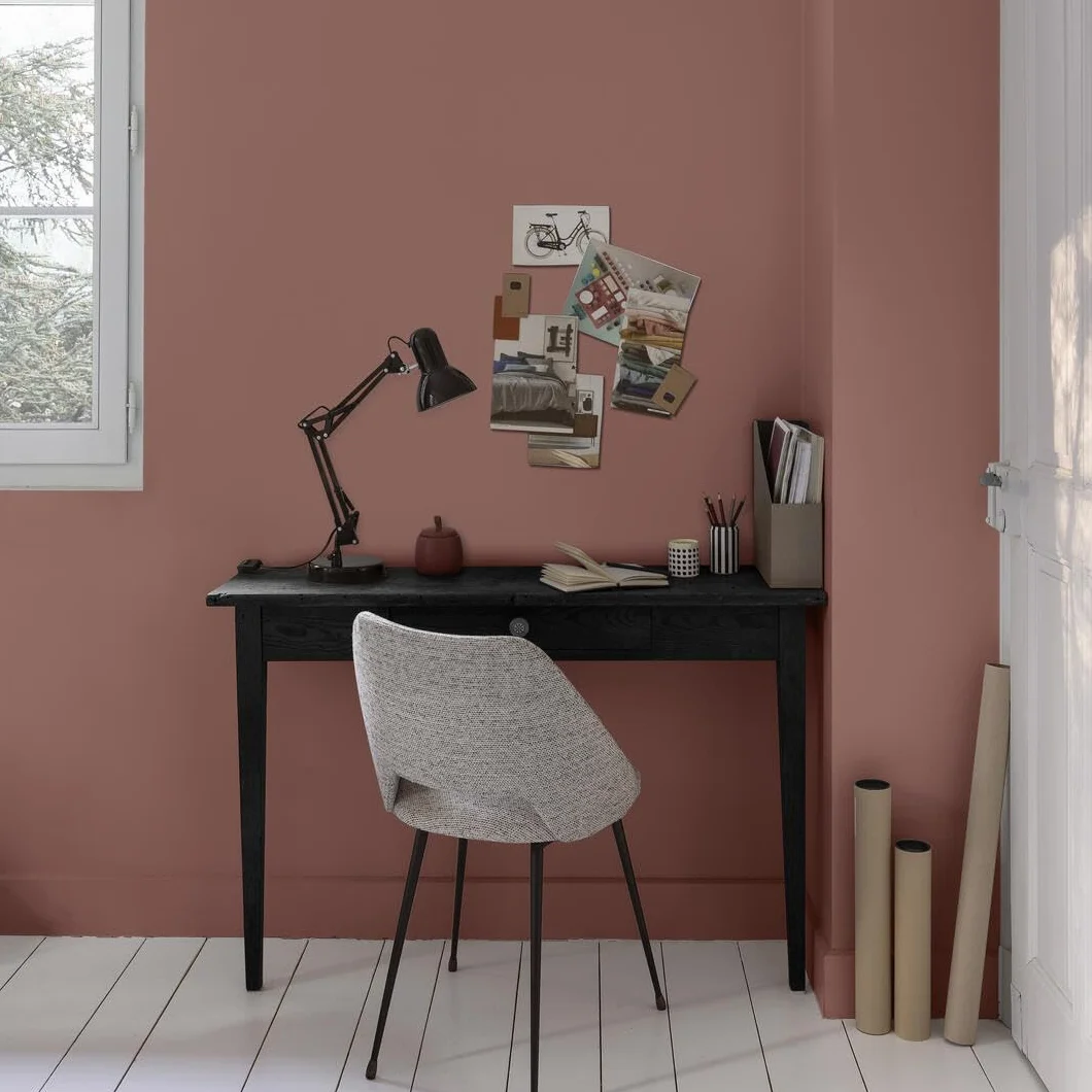 V33 Peinture murale intérieure Coup d'Éclat® Rose terracotta Mat Poudré 0,5L