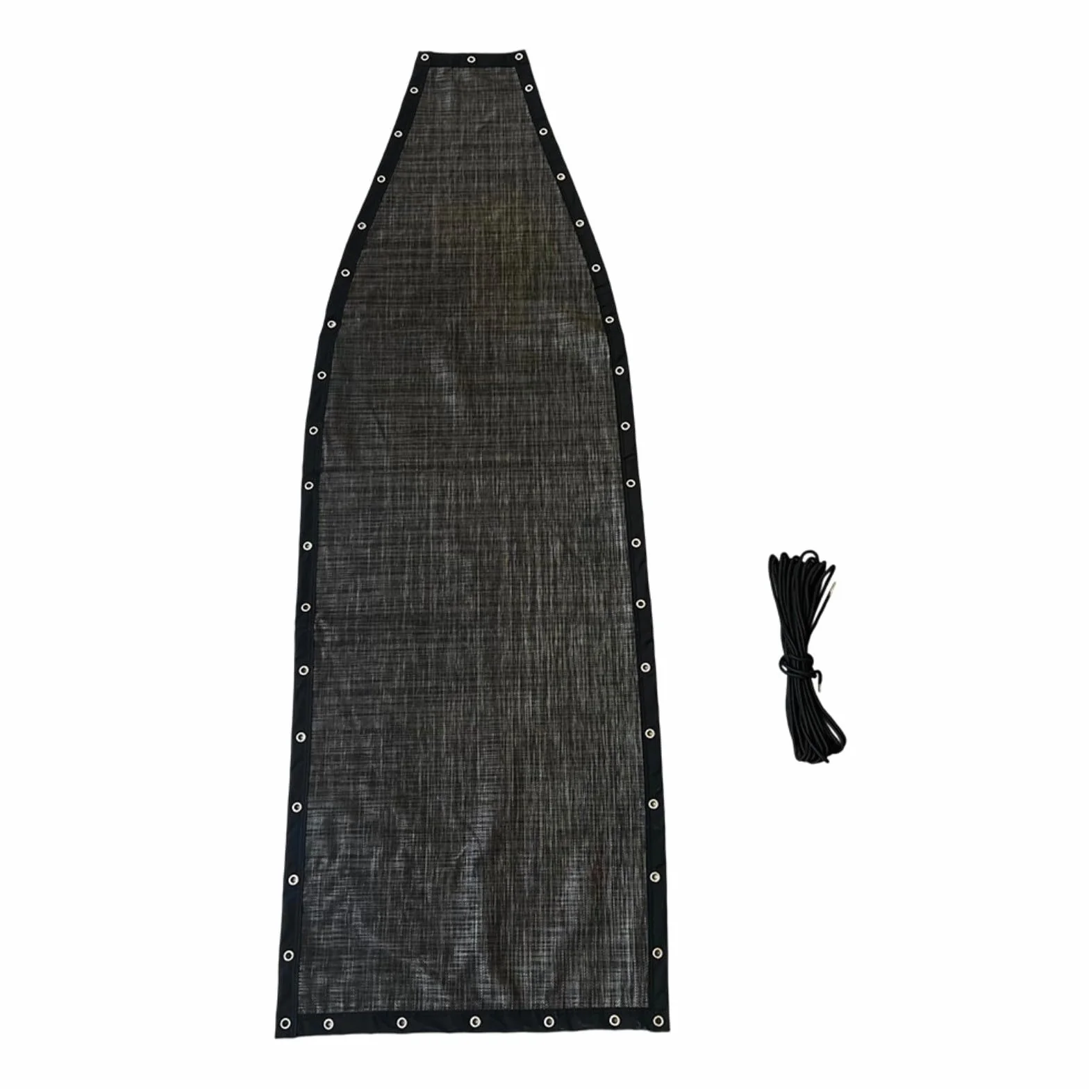Balancelle de rechange tissu textilène 64 x 197 x 23 cm grise noire 1 pièce
