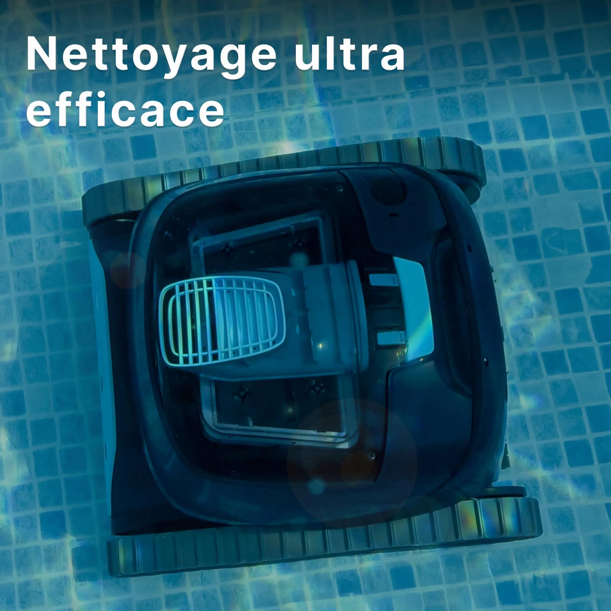 Dolphin Liberty 300 Robot Piscine sans Fil, Fond et Parois, Filtration Ultra-Fine, 150Min Autonomie, pour Piscines Jusqu'à 10m