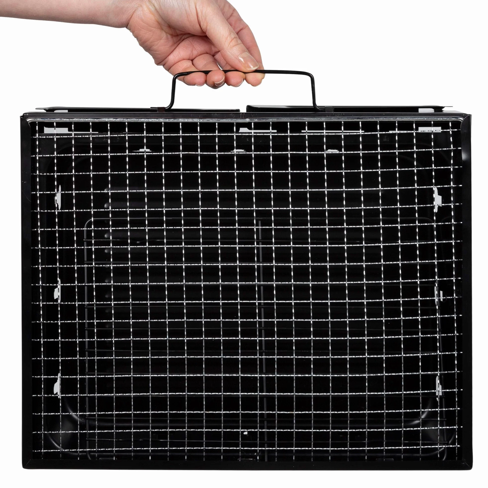 Aktive Barbecue portable pliant rectangulaire 40x28x20 cm noir