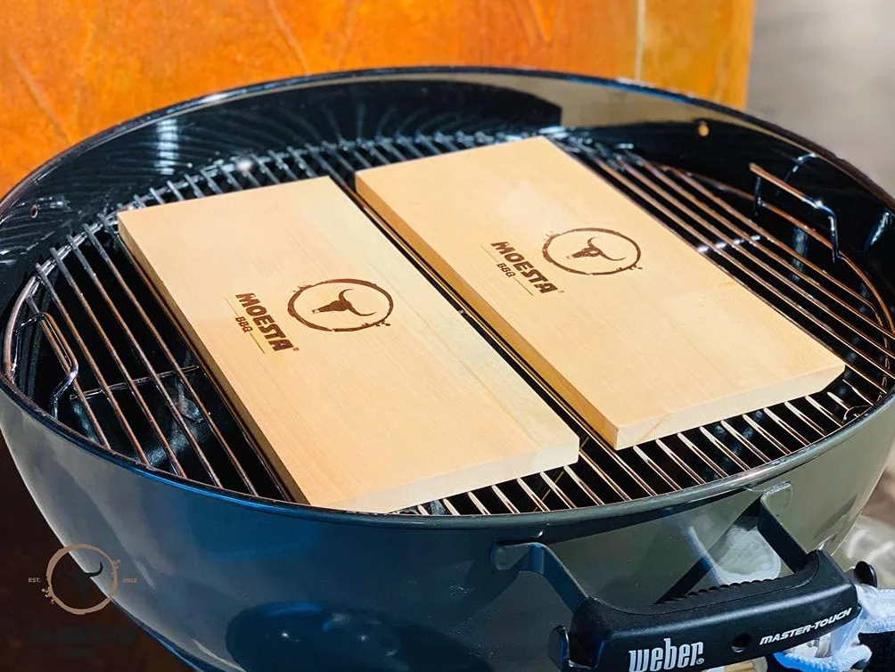 Lot de 2 Planches en Bois d'aulne Réutilisables sans écorce Grande Taille