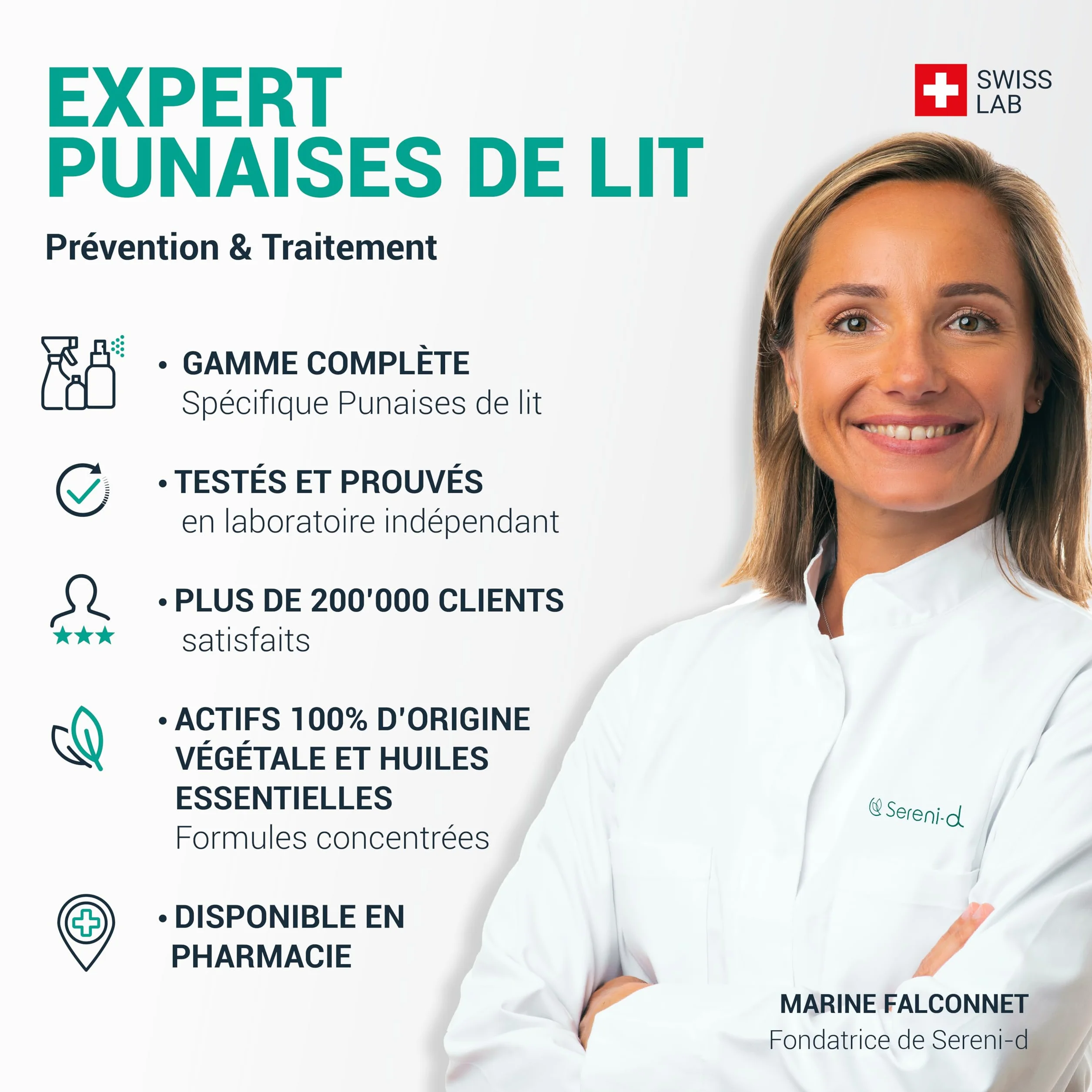 TERRE DE DIATOMÉE AÉROSOL ANTI PUNAISES DE LIT SWISS LAB 100% NATURELLE ACTION IMMÉDIATE