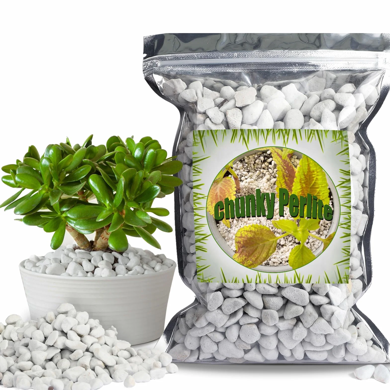 Perlite grossière pour plantes 1-2 cm, additif naturel pour sol, améliore drainage et ventilation, croissance racines (1L)
