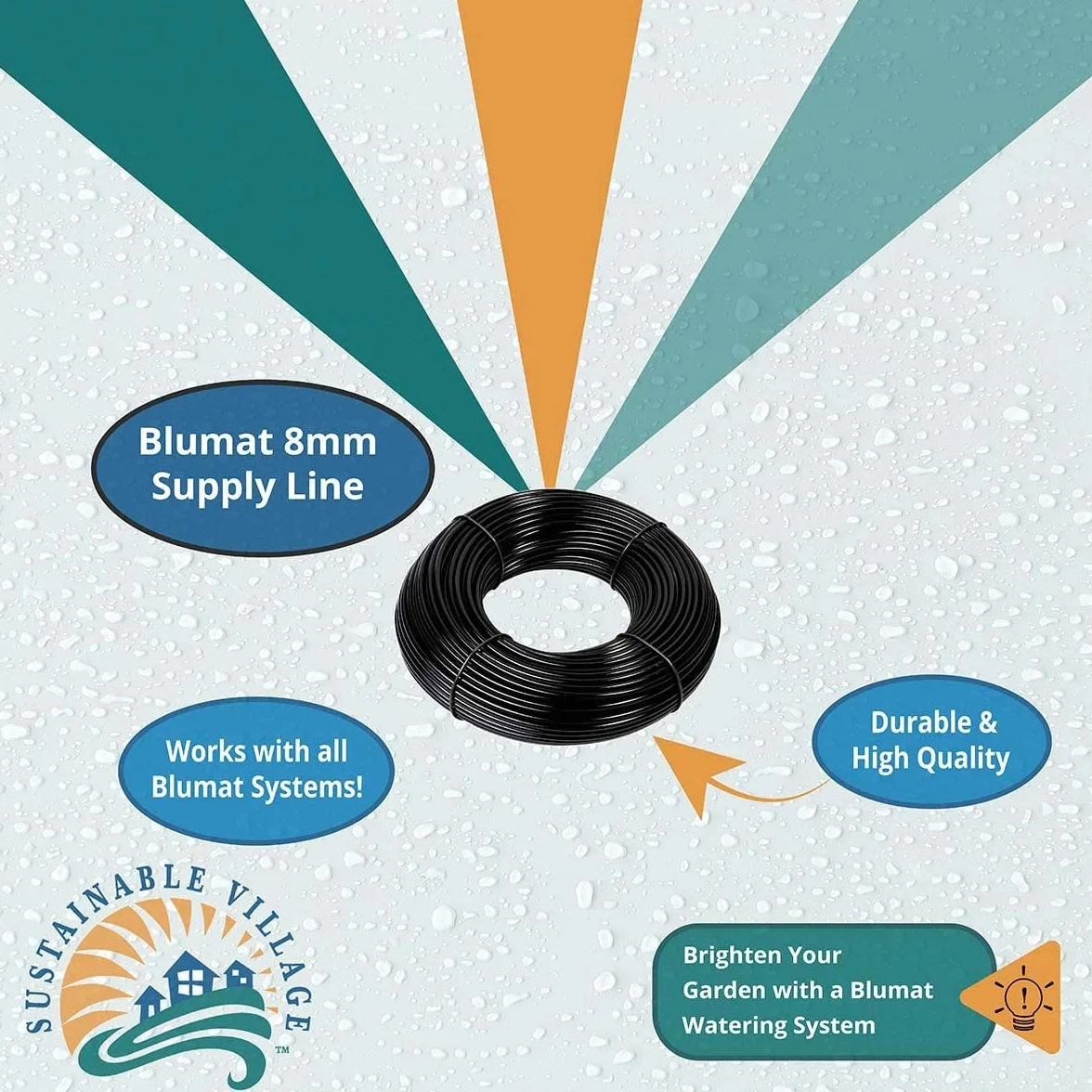 BLUMAT Tuyau d'approvisionnement en Eau 10 m Noir