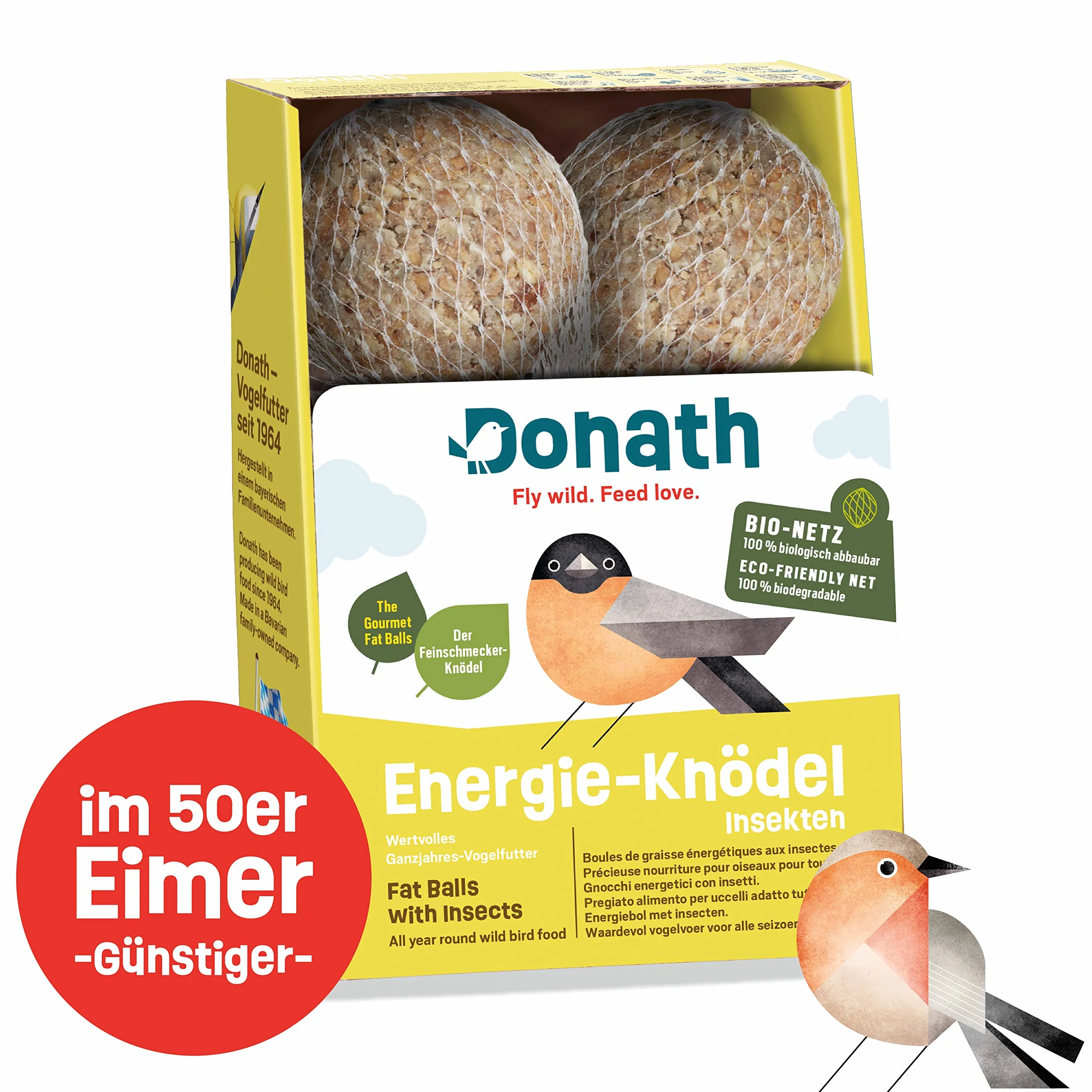 Donath Boules d'Energie Insectes Bio 6 Unités