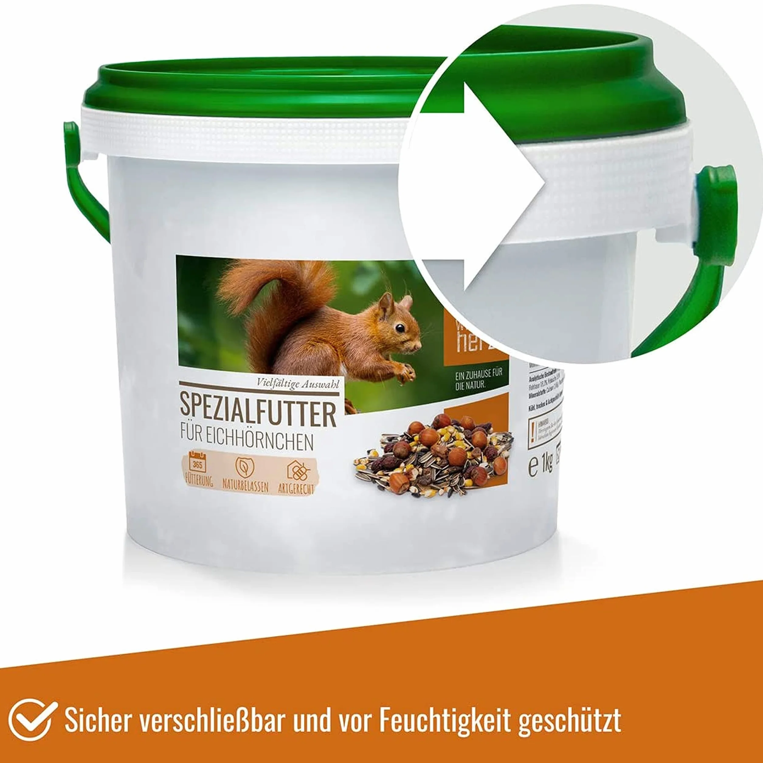 Mélange pour Écureuils et Tamias 2 kg - Aliments de Première Qualité avec Poudre d'Amande et Graines d'Arachides