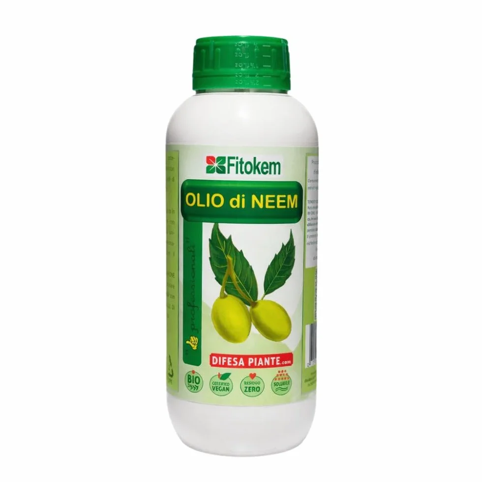 Huile de Neem Bio 1L Traitement Cochenilles Anti Pucerons Plantes Exterieur 100% Naturel Non Toxique