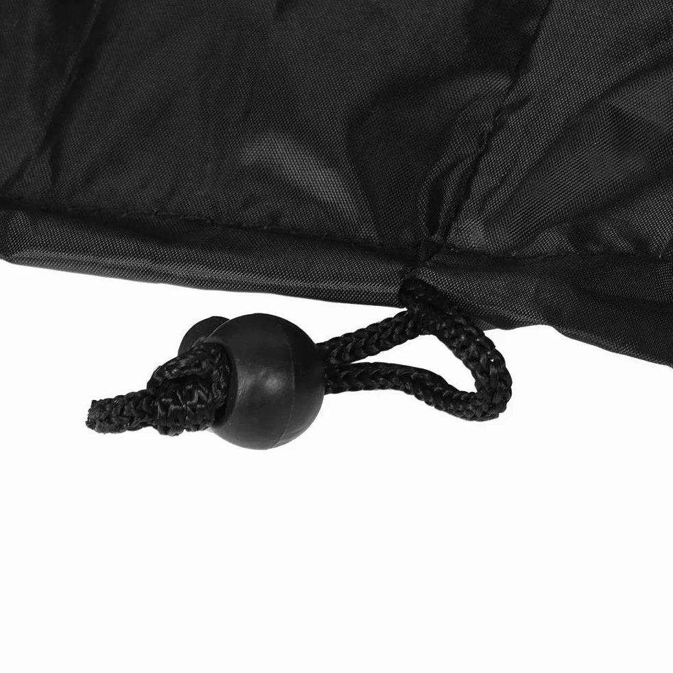 Housse Boîte Rangement Extérieur Jardin Tissu Oxford 210D Imperméable Anti-UV Noir 123x62x55cm Anti-Vent