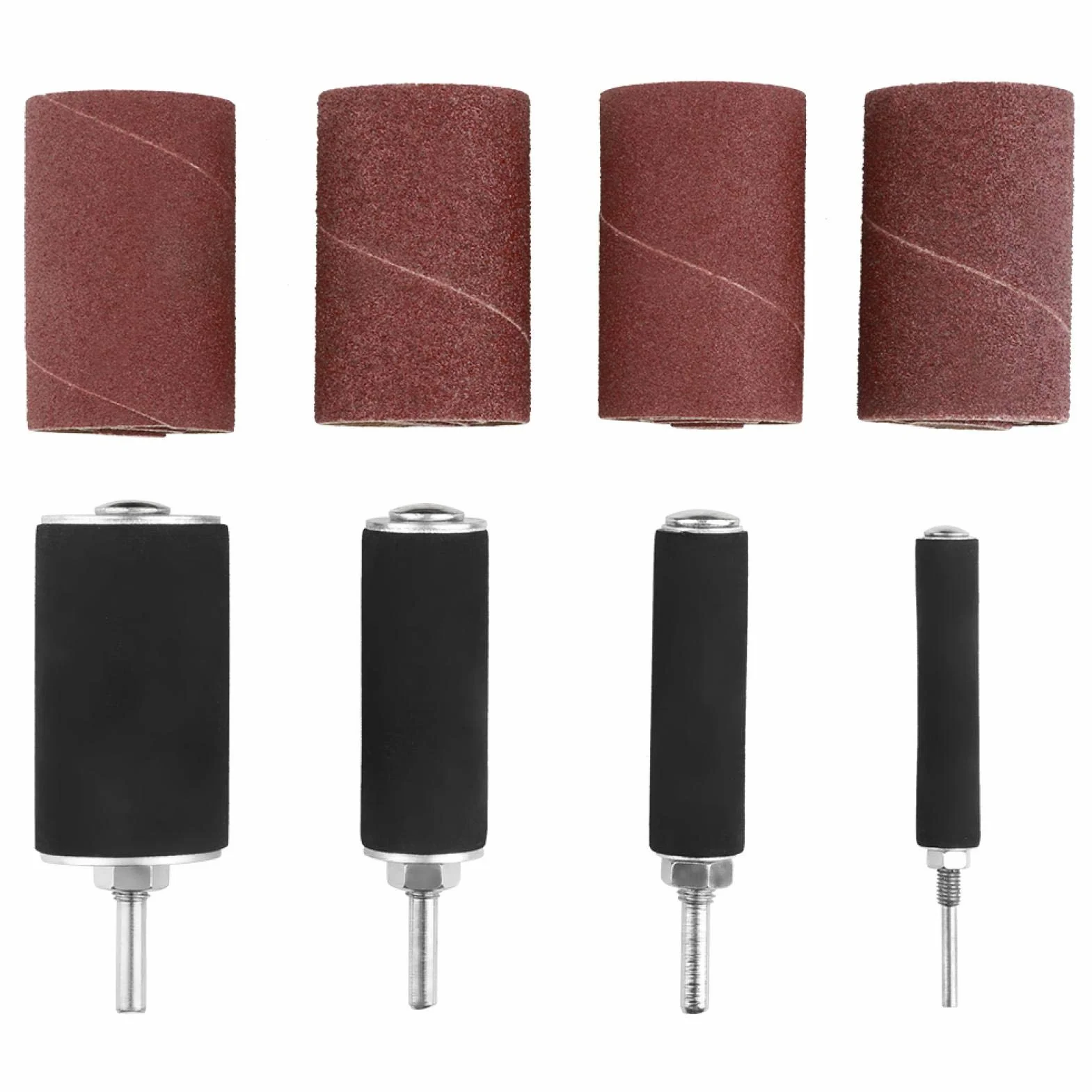 Kit de ponceuse à tambour, ensemble d'outils de ponceuse à tambour de ponçage de broche avec étui pour perceuse à colonne 20 pièces