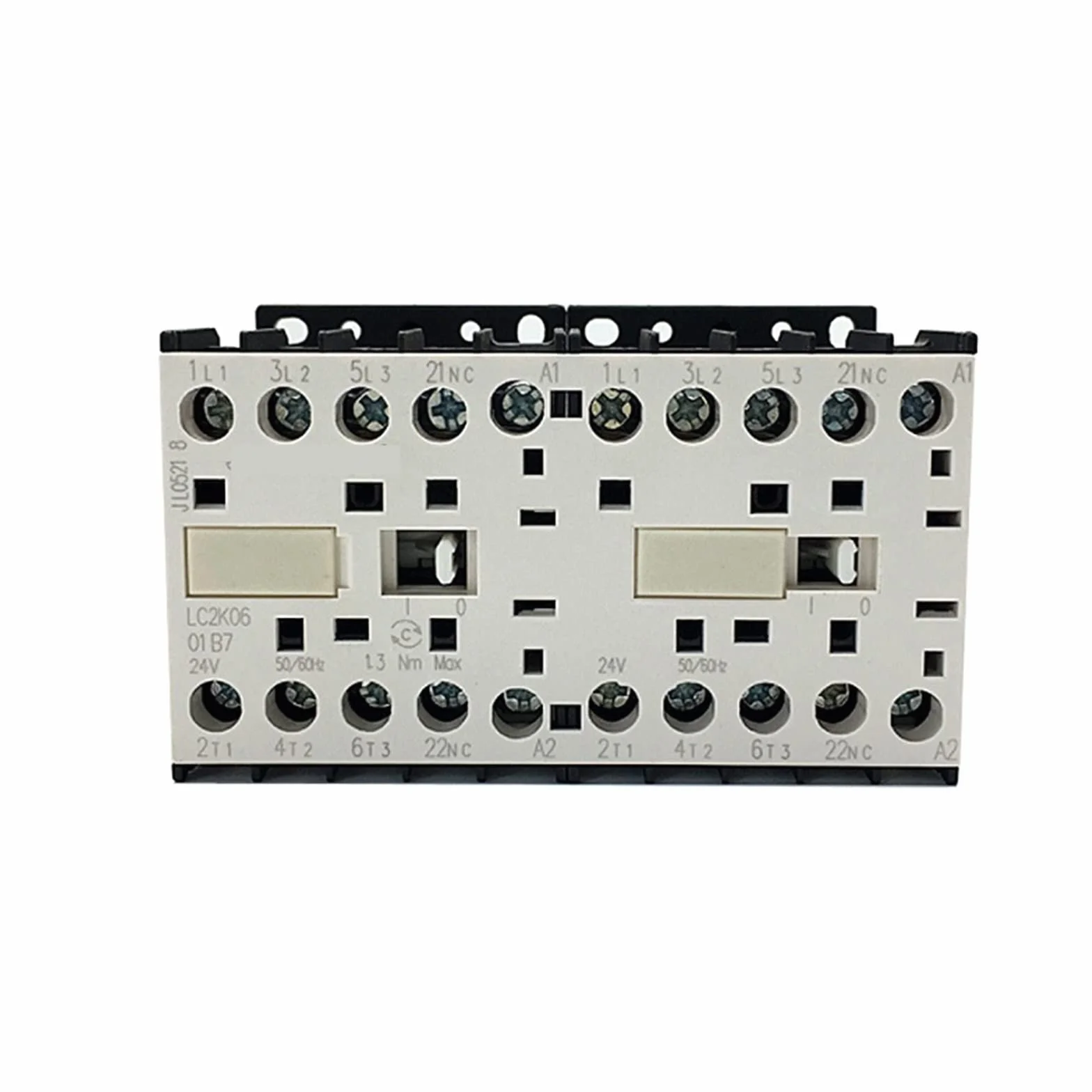 Contacteur ca LC2K0601 LC2K0610 NO NC verrouillage réversible Mini verrouillage mécanique 6A moteur avant et arrière 1 pièces (Color : AC110V F7 LC2K0601)