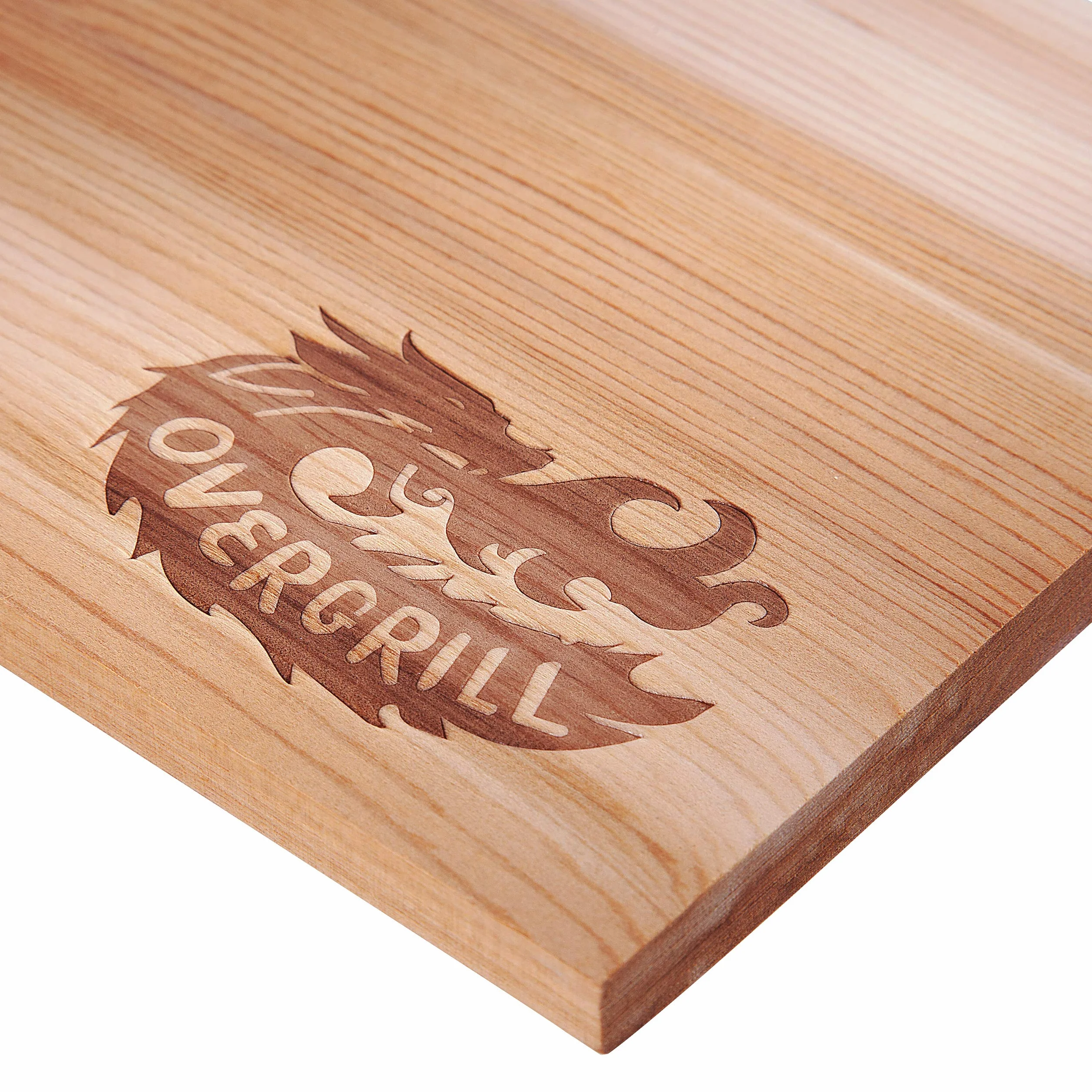 Planche en bois de cèdre rouge pour barbecue grillade arôme fumé