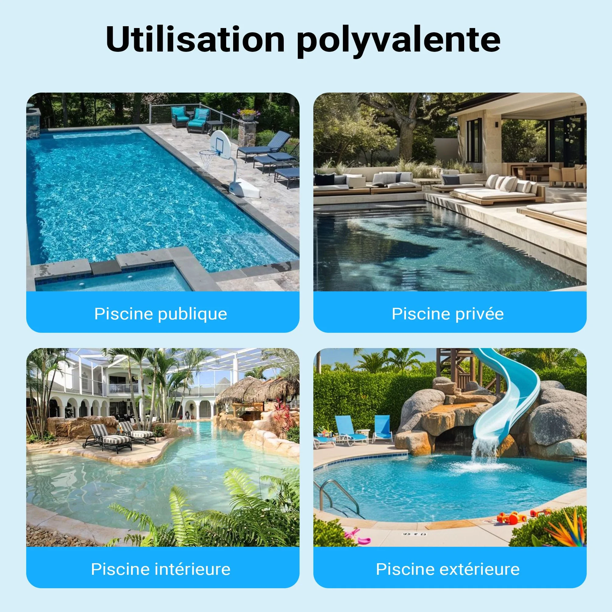 Wiltec Pompe de piscine 18600 l/h 750 W circulation hauteur refoulement 13 m