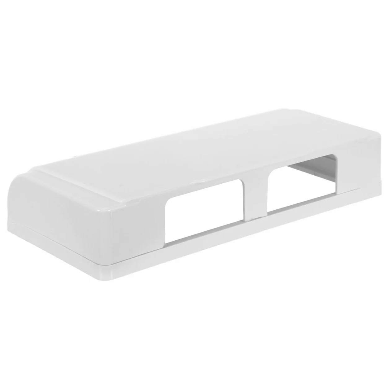 Cache-Prise Adhésif Étanche pour 4 Prises Murales Blanc Boîtier de Protection Anti-Éclaboussures pour Salle de Bain Cuisine Installation sans Perçage Compatible Multiprises