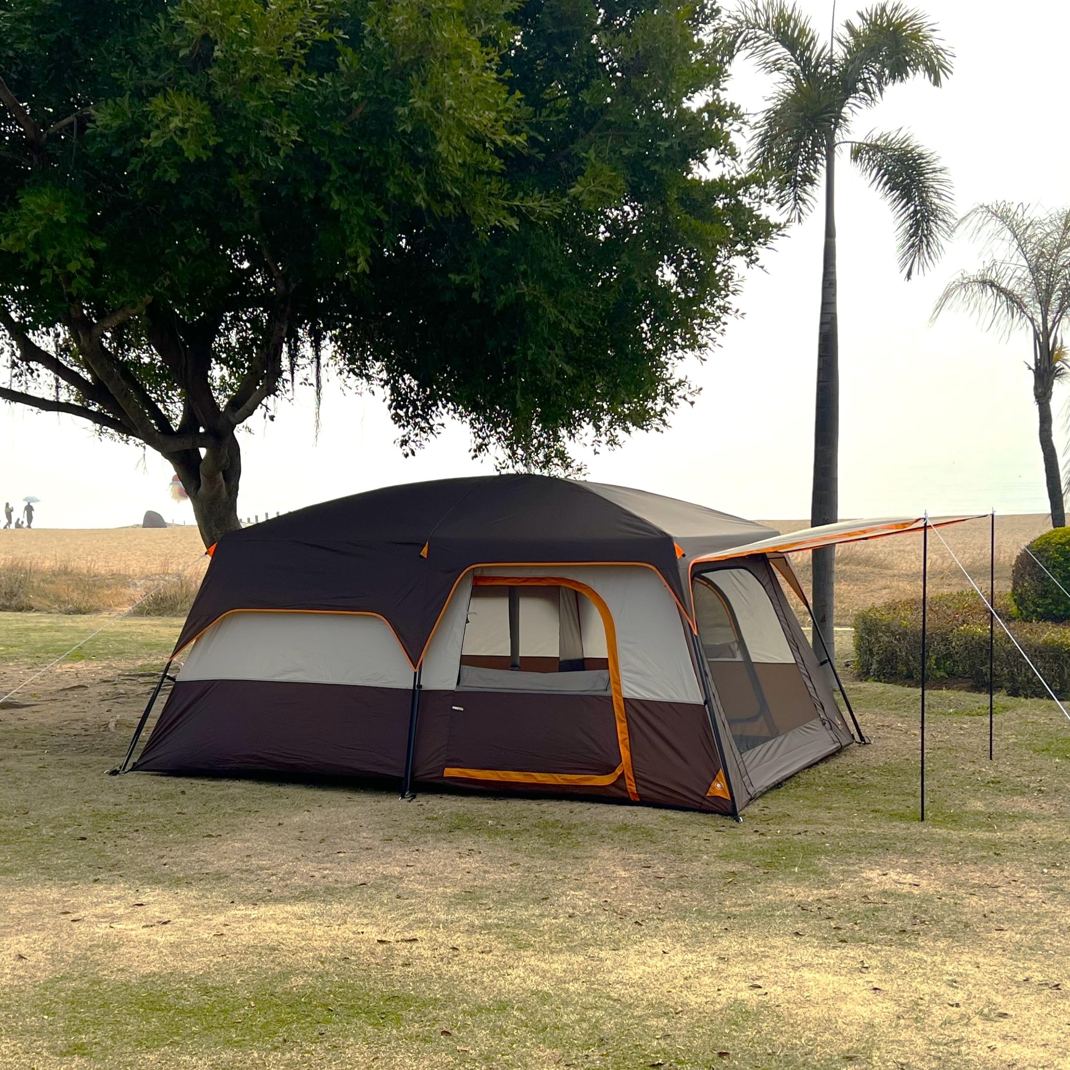 Expansive Family Cabin Tent with Dual-Room Design