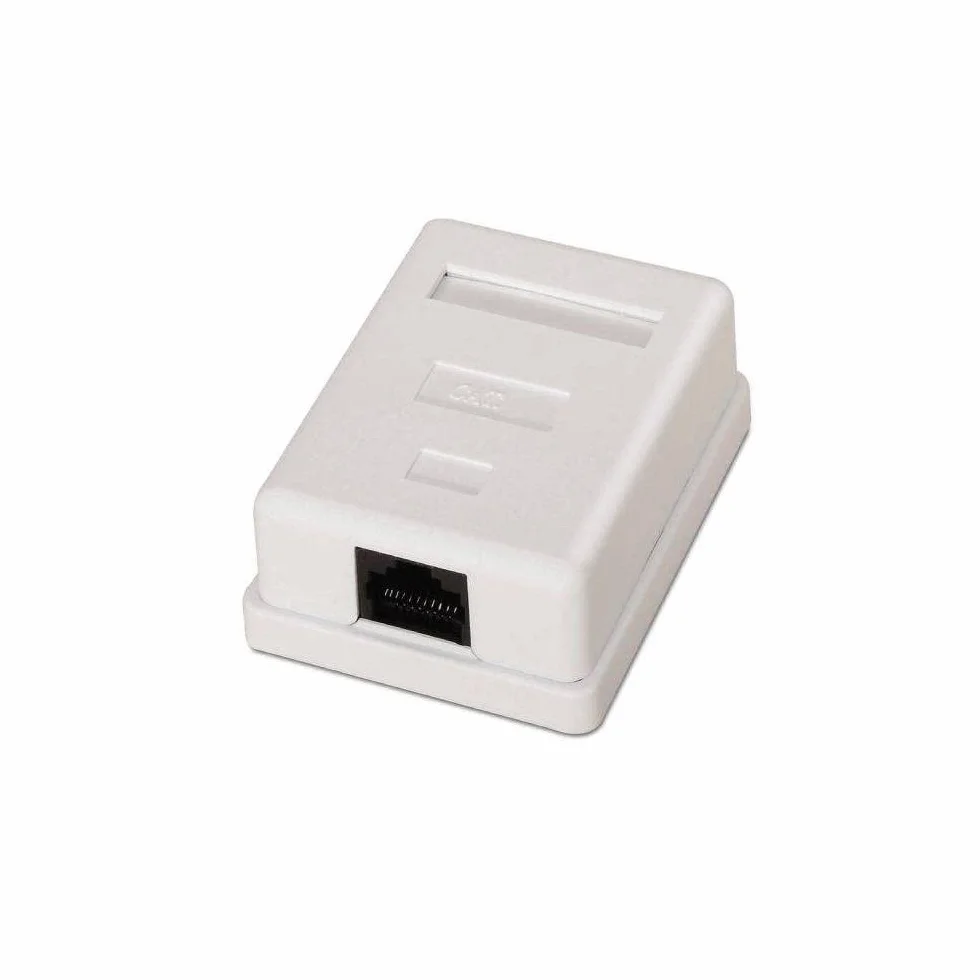 aisens A139 – 0301 – ROSETA de superficie RJ45, Blanc
