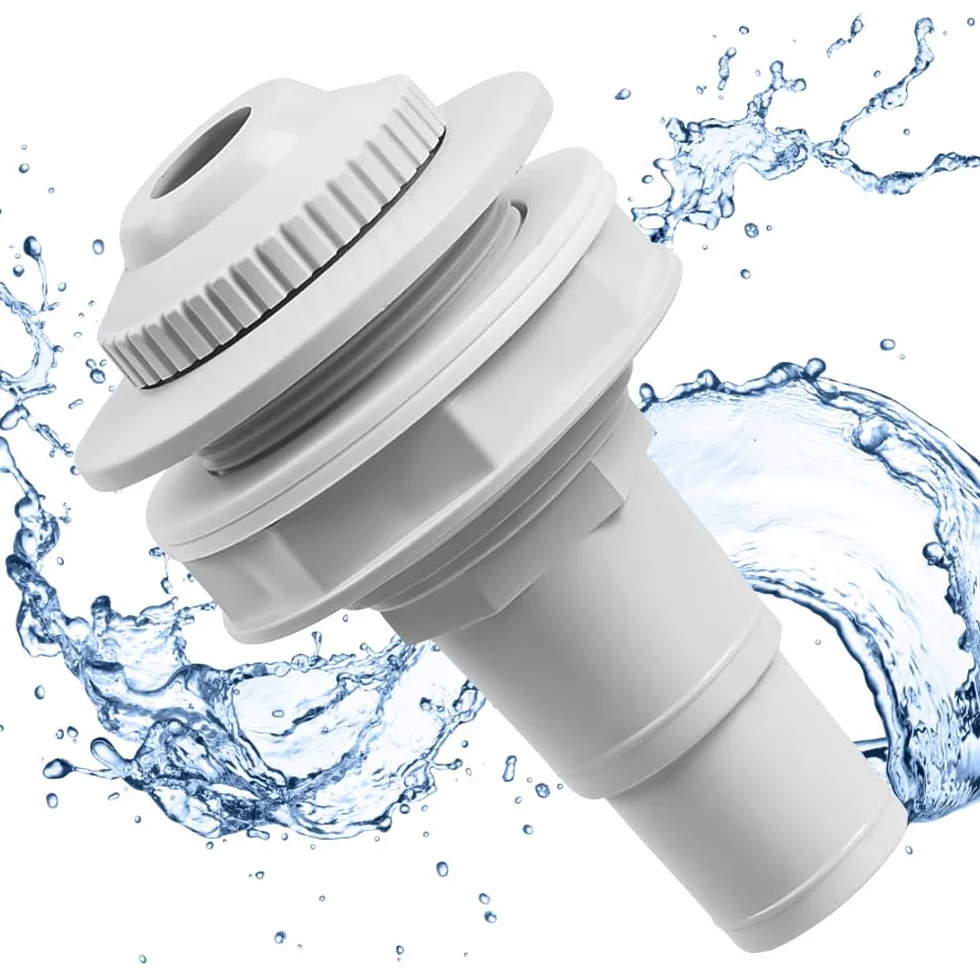 Buse d'entrée pour Piscine 32/38mm, Buse de Refoulement Ø 58 mm, Adaptateur de Tuyau réglable