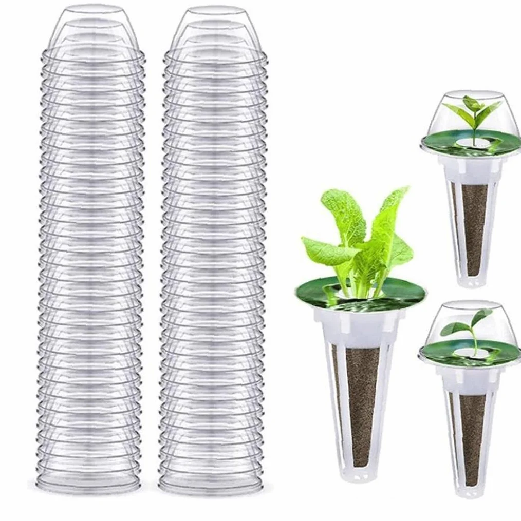 Cloche de Jardin Réutilisable en Plastique 50pcs Dôme de Protection pour Plantes Hydroponique