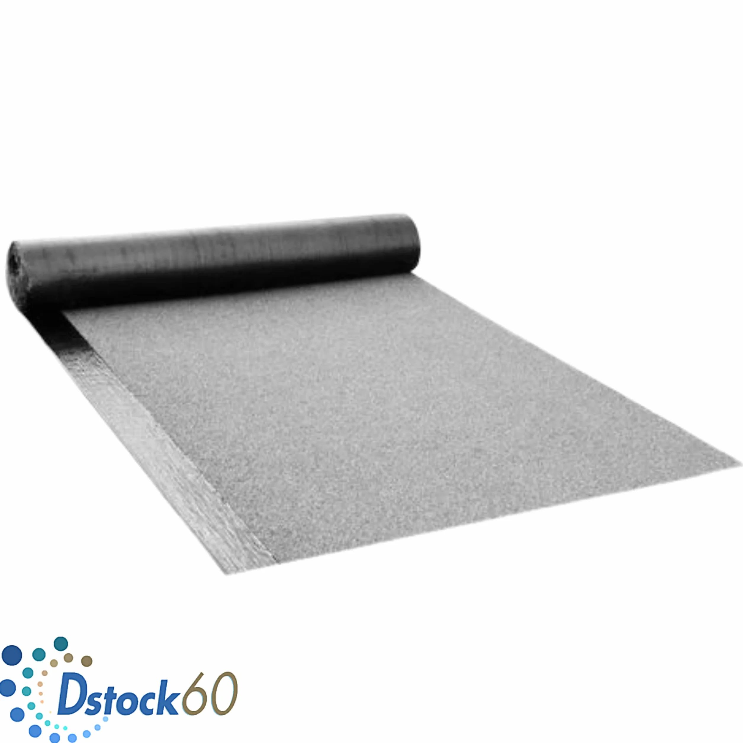 DSTOCK60 - Feutre de Toiture rouleau 5㎡ gris - Sous-couche de Base de Revêtements de Toit Extérieur Souterraine de Bâtiment Bitume