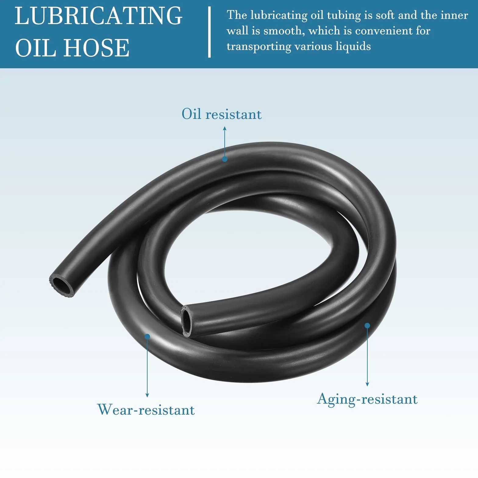 QUARKZMAN Durite Lubrifiant Huile Tuyau Flexible 10mm x 14mm 1m Résistant Huile