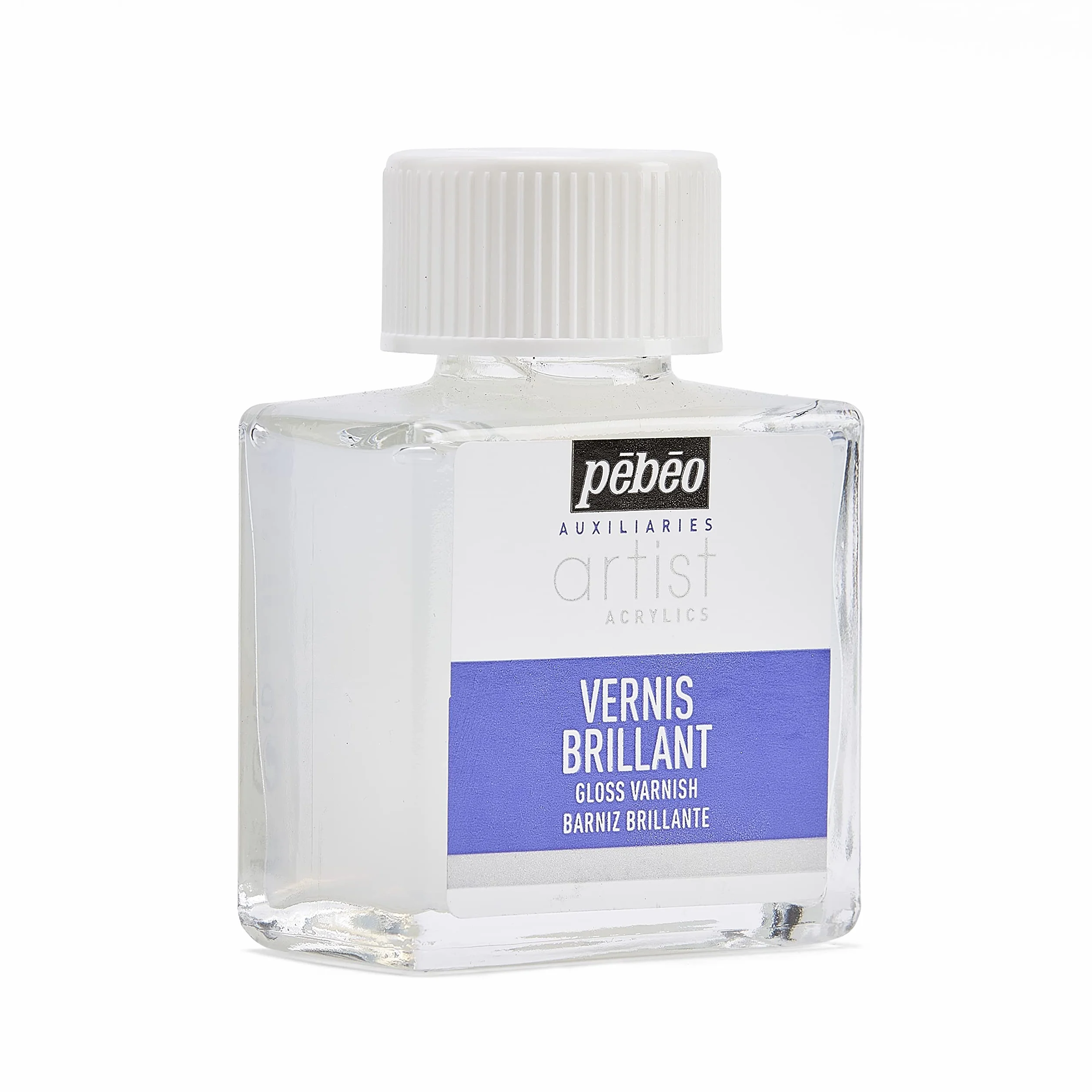 Pébéo Peinture Vernis Acrylique Brillant Phase Aqueuse 1 Flacon de 75 ml 520100
