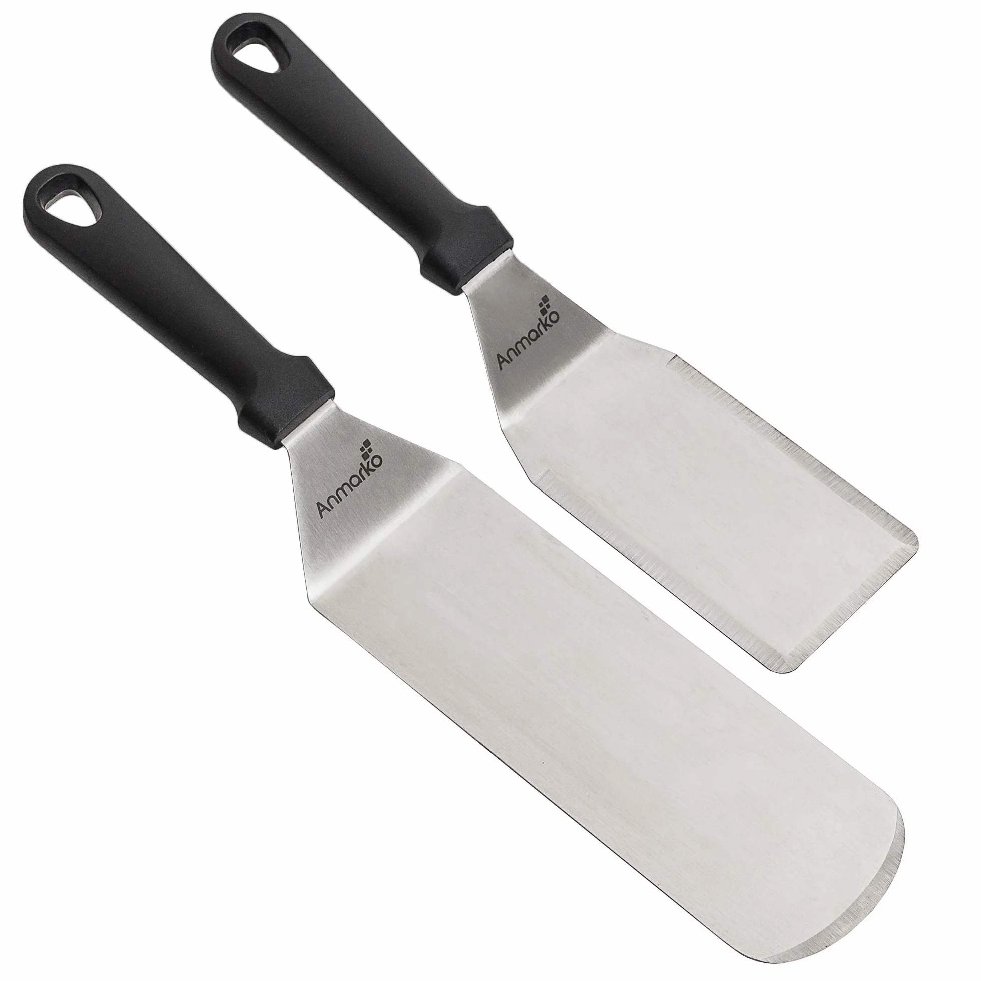 Ensemble de spatules en acier inoxydable pour barbecue - Spatule pour hamburger et rôti