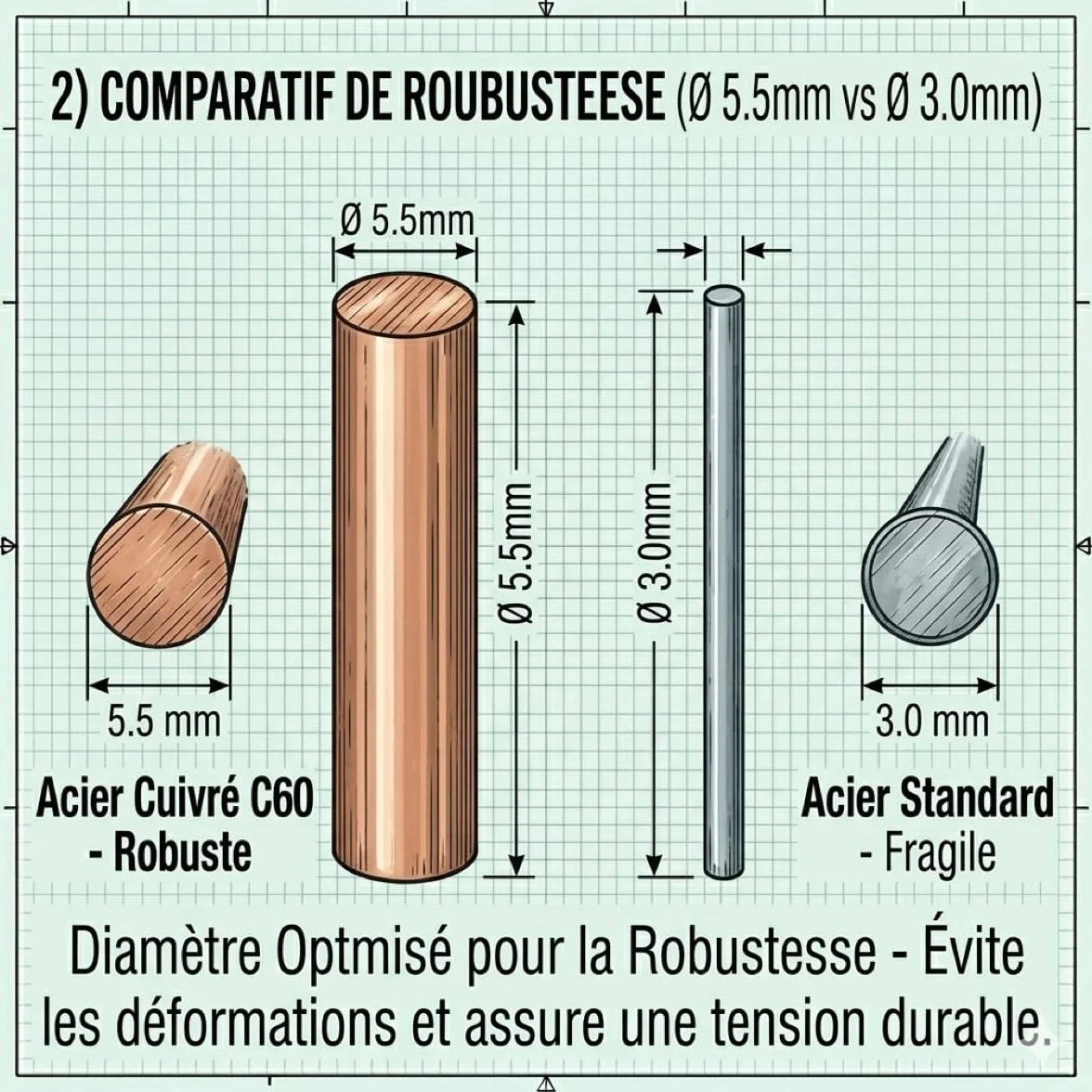 Pièges à Taupe Putange Traditionnel Acier cuivré Lot de 10