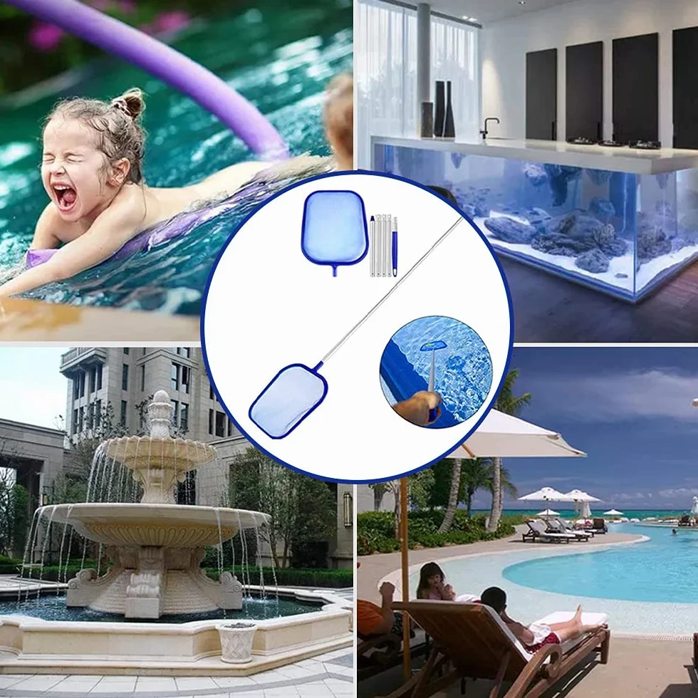 Épuisette Piscine Manche Télescopique Maille Extra Fine, Filet Nettoyage Piscine