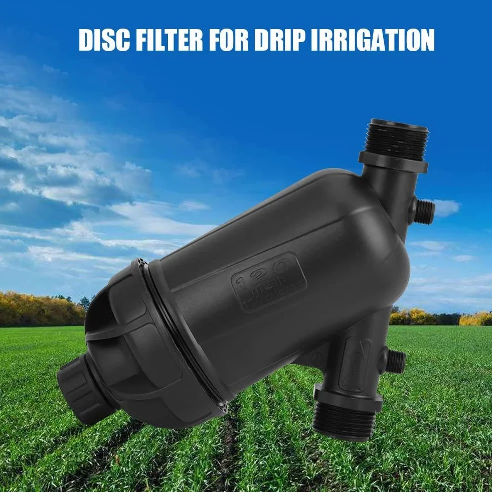 Filtre à anneaux 3/4" 120 Mesh pour irrigation goutte à goutte filetage mâle 25 mm