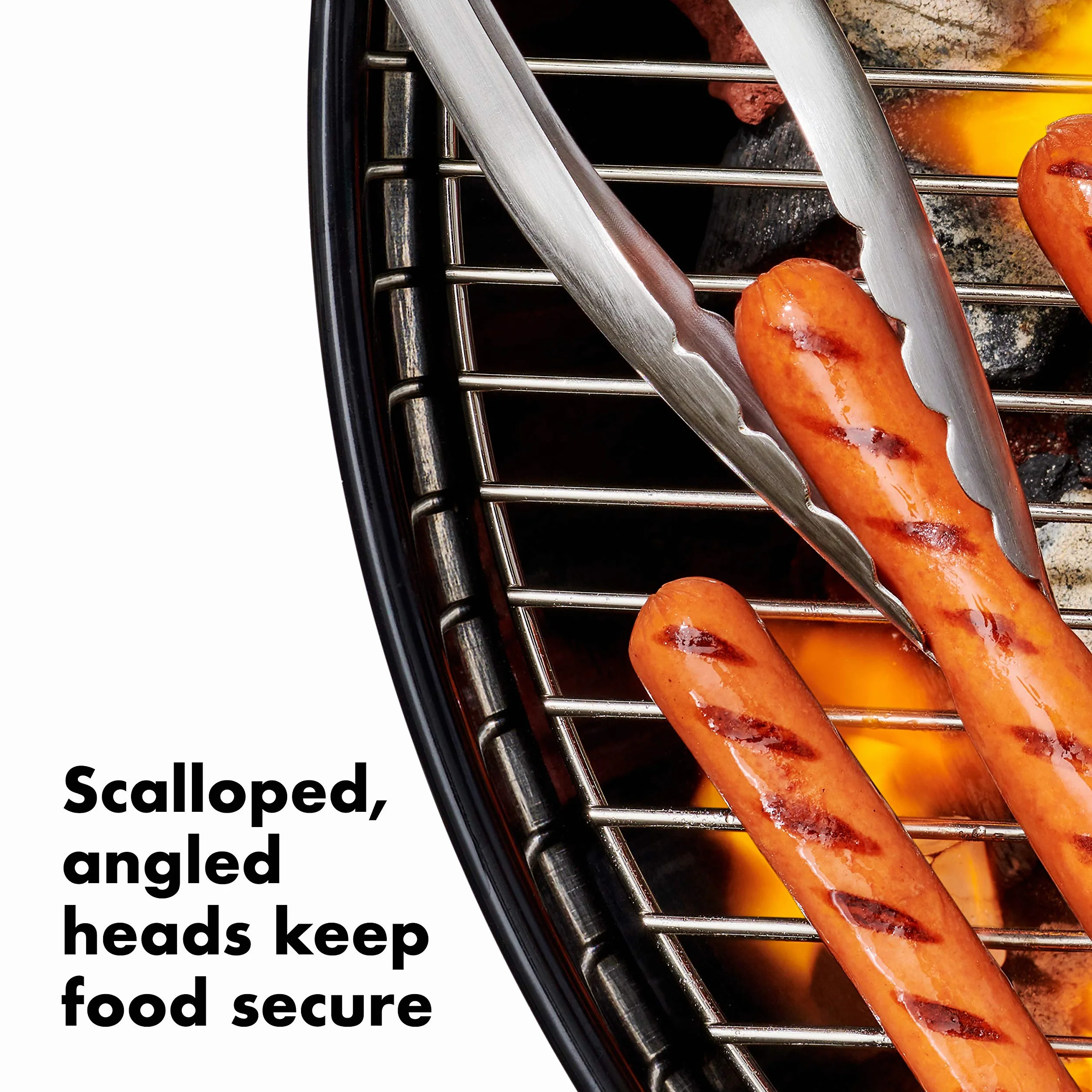 OXO Good Grips Juego de espátula y pinzas para barbacoa de Acero inoxidable