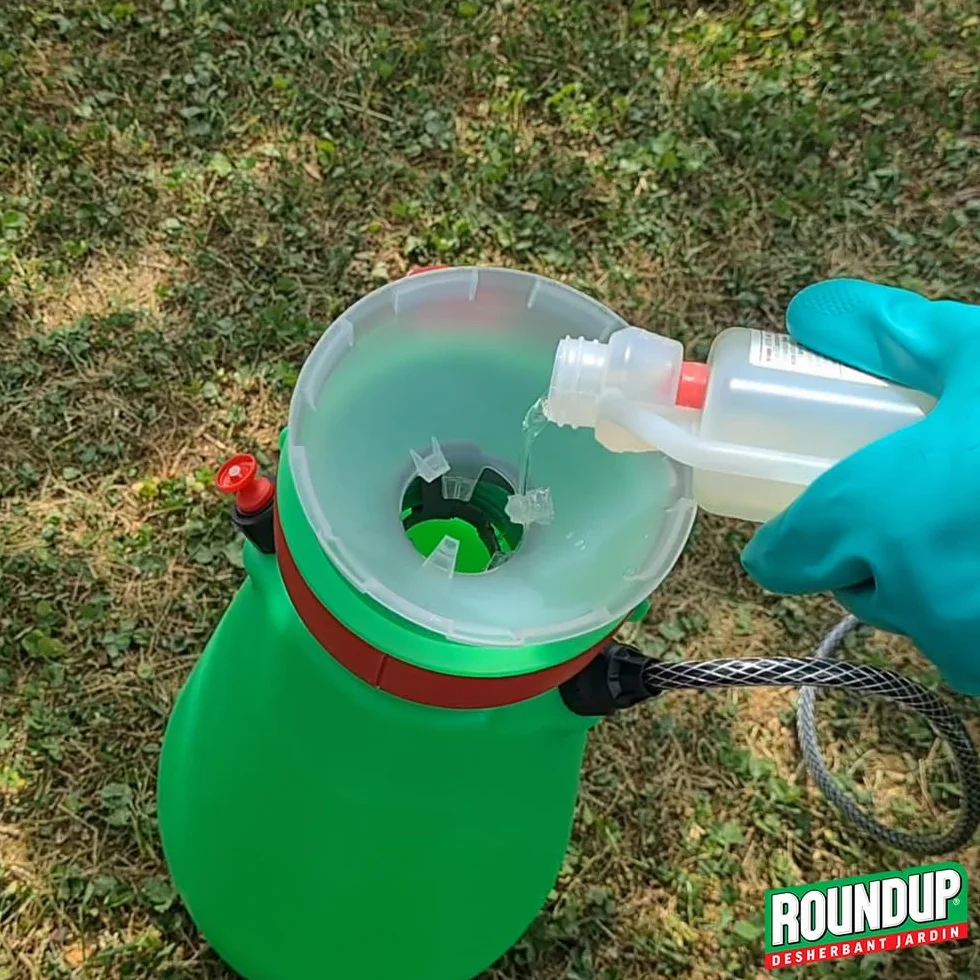 ROUNDUP Désherbant Concentré 2-en-1 Mauvaises Herbes & Mousses 400ml