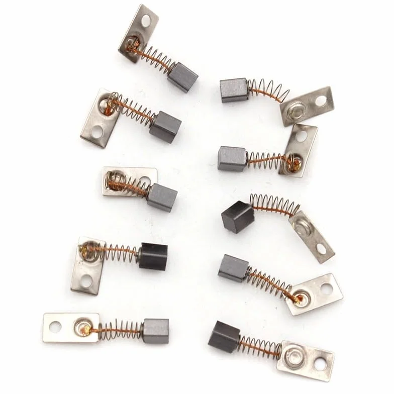 FACAIIO Lot de 10 balais de charbon pour moteur électrique Saeyang Série 210 102L 105L Haute conductivité 3 x 3 x 4,5 mm