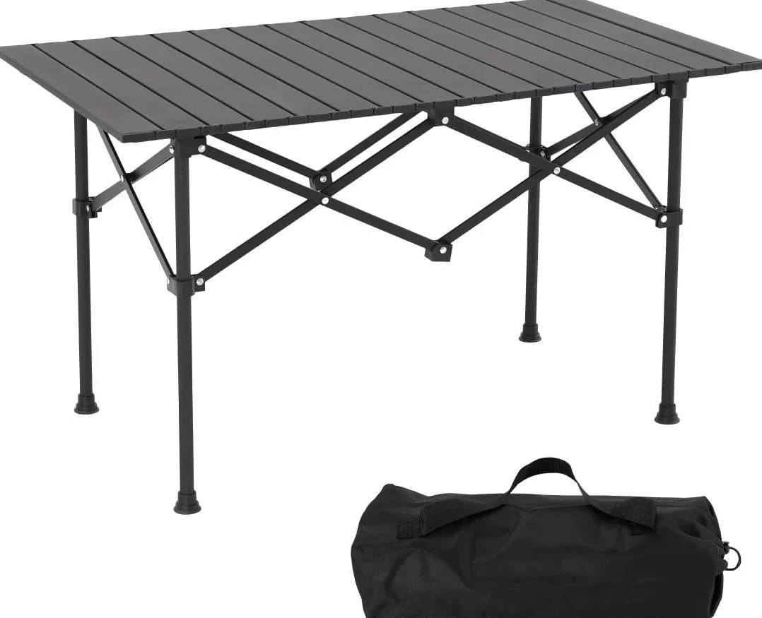 Table de camping pliable 95 x 56 cm avec sac de transport