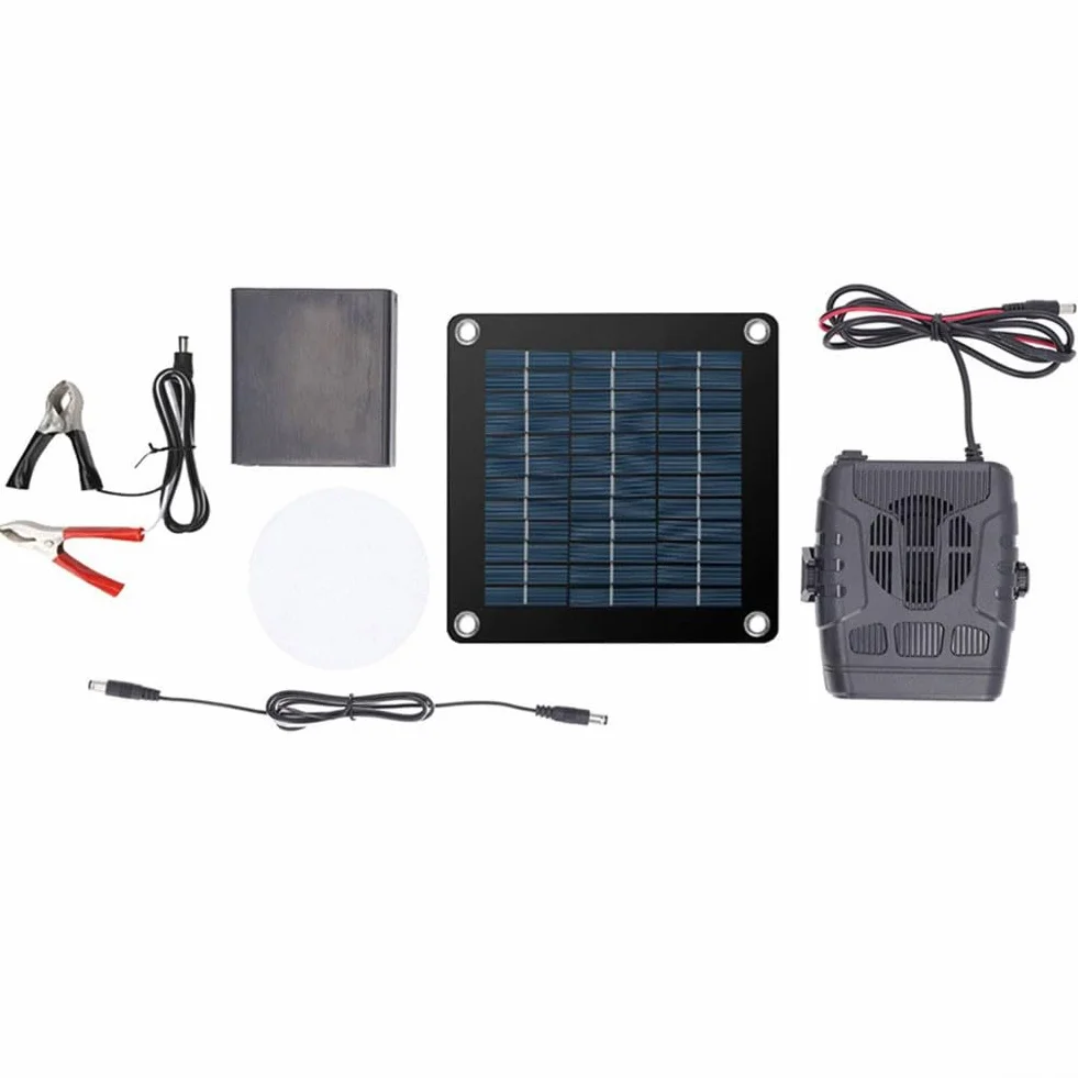 Chauffage à panneau solaire 60W portable pour poulailler, niche et serre