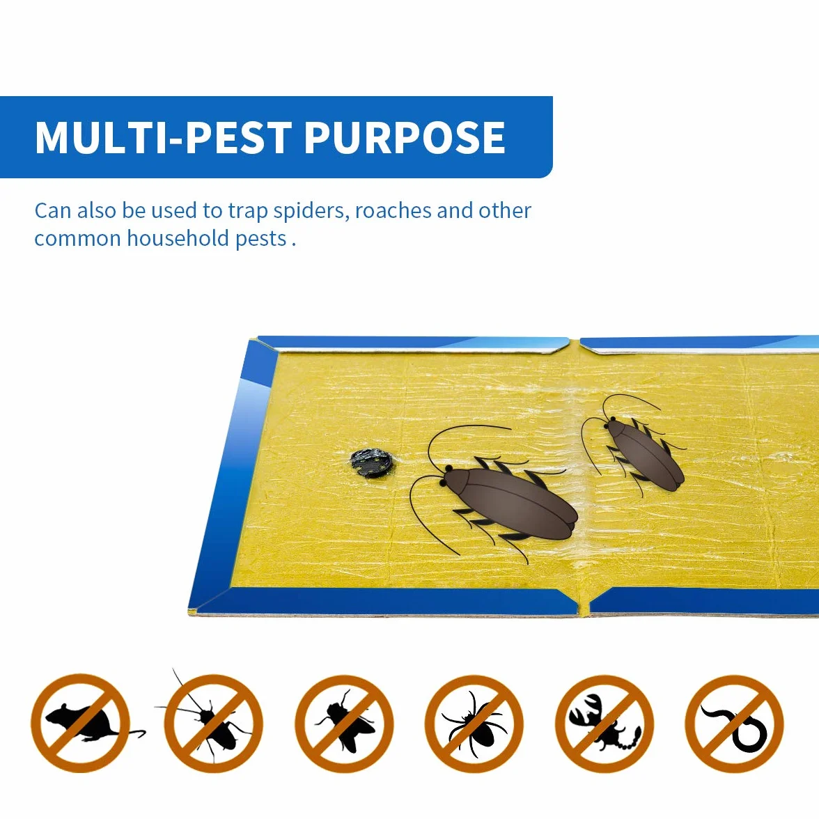 Piège à Souris Anti Rat Plaques Collantes 20 Pièces 20.2 x 30.5 cm Grande Taille