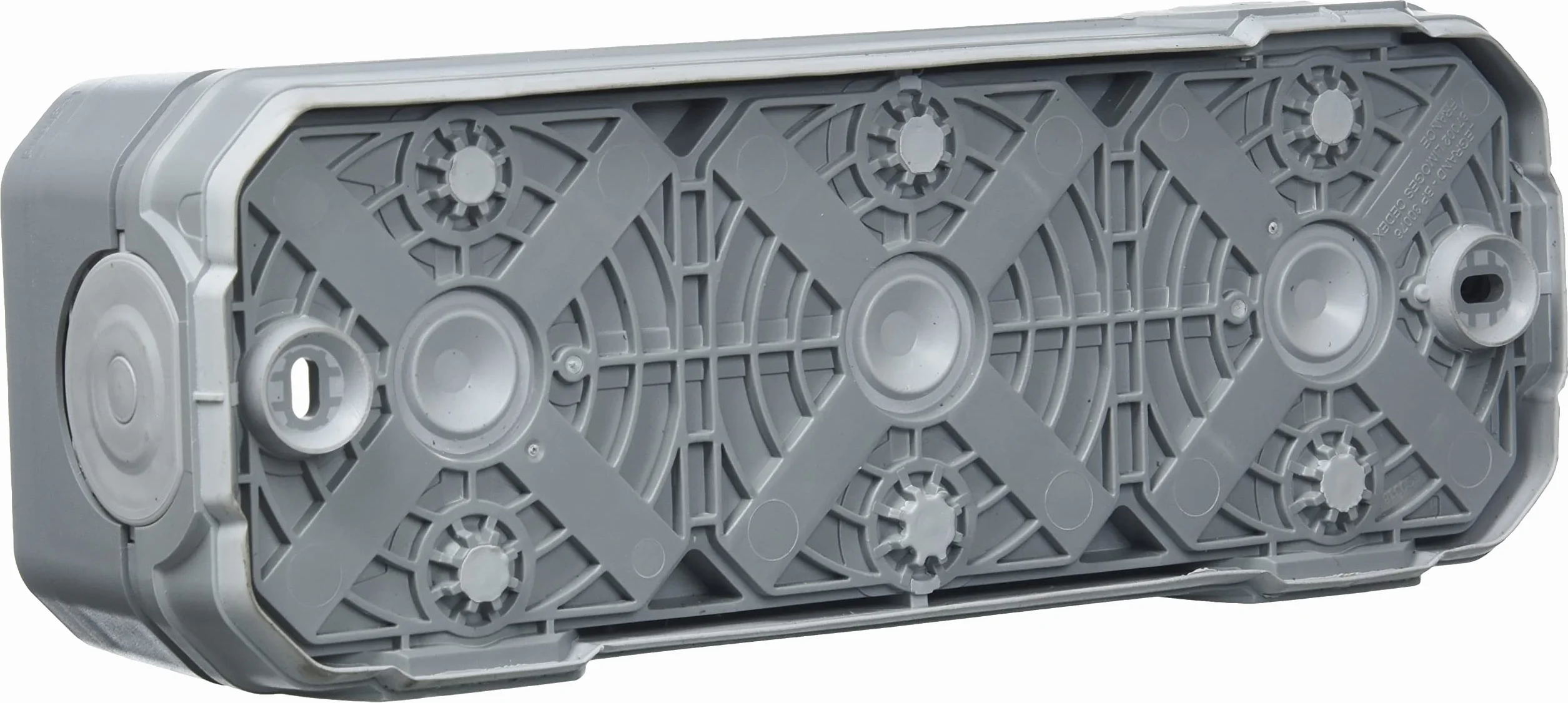 Legrand - Boitier étanche Plexo 3 postes pour montage apparent horizontal ou vertical équipé de 5 embouts souples finition gris