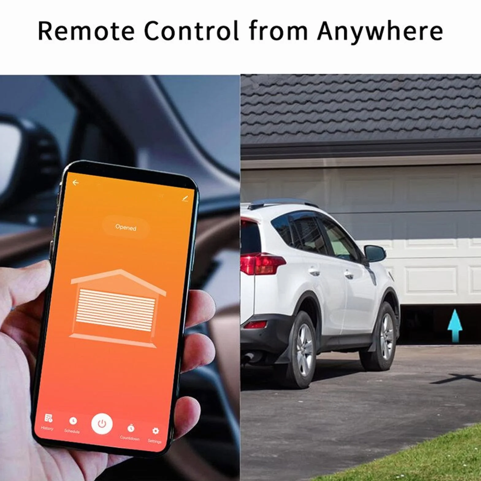 Kit d'ouverture de porte de garage, télécommande WiFi pour Tuya Zigbee 100 à 240 V