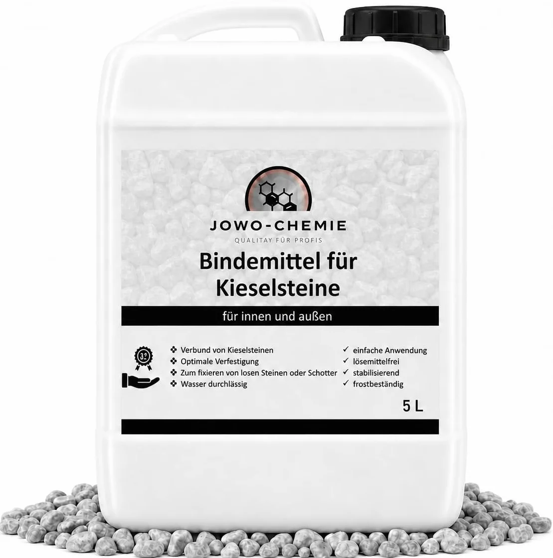 Liant pour Gravier extérieur 5L – Stabilisateur de Gravier & Colle Cailloux pour allées, terrasses et Jardins